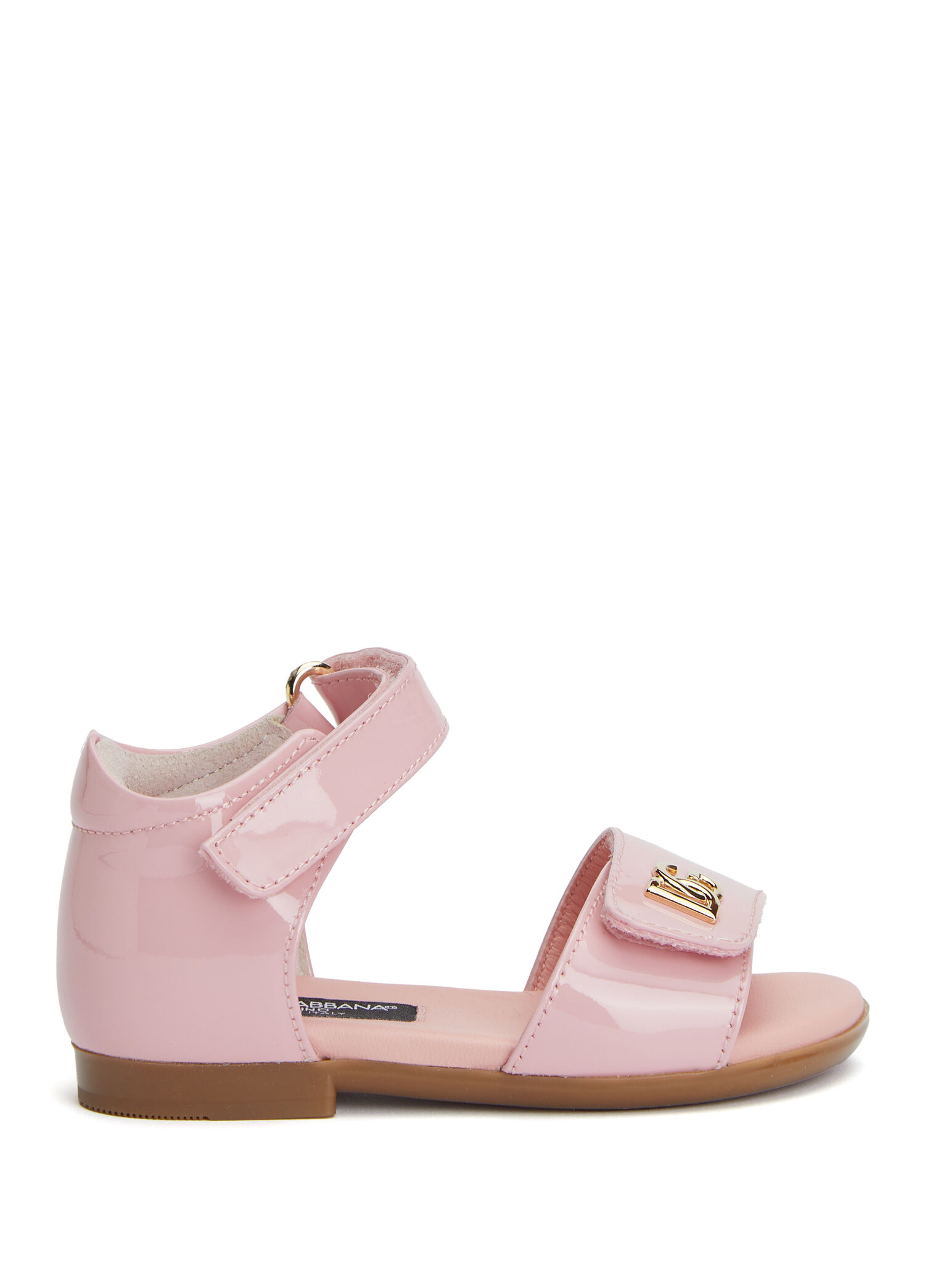 Pembe Kız Çocuk Deri Sandalet