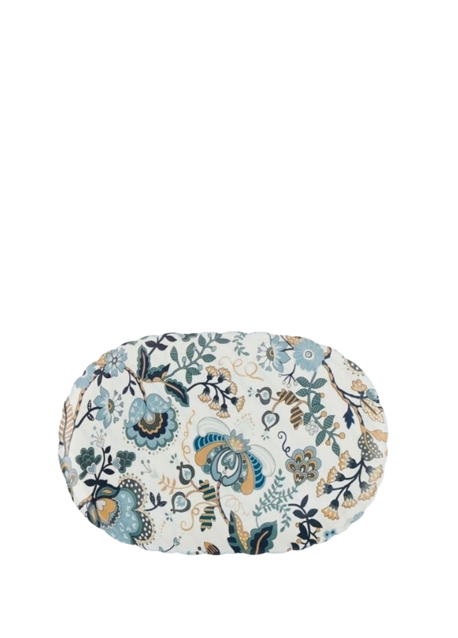 Jellies Liberty Krem Mavi Desenli Oval Tepsi