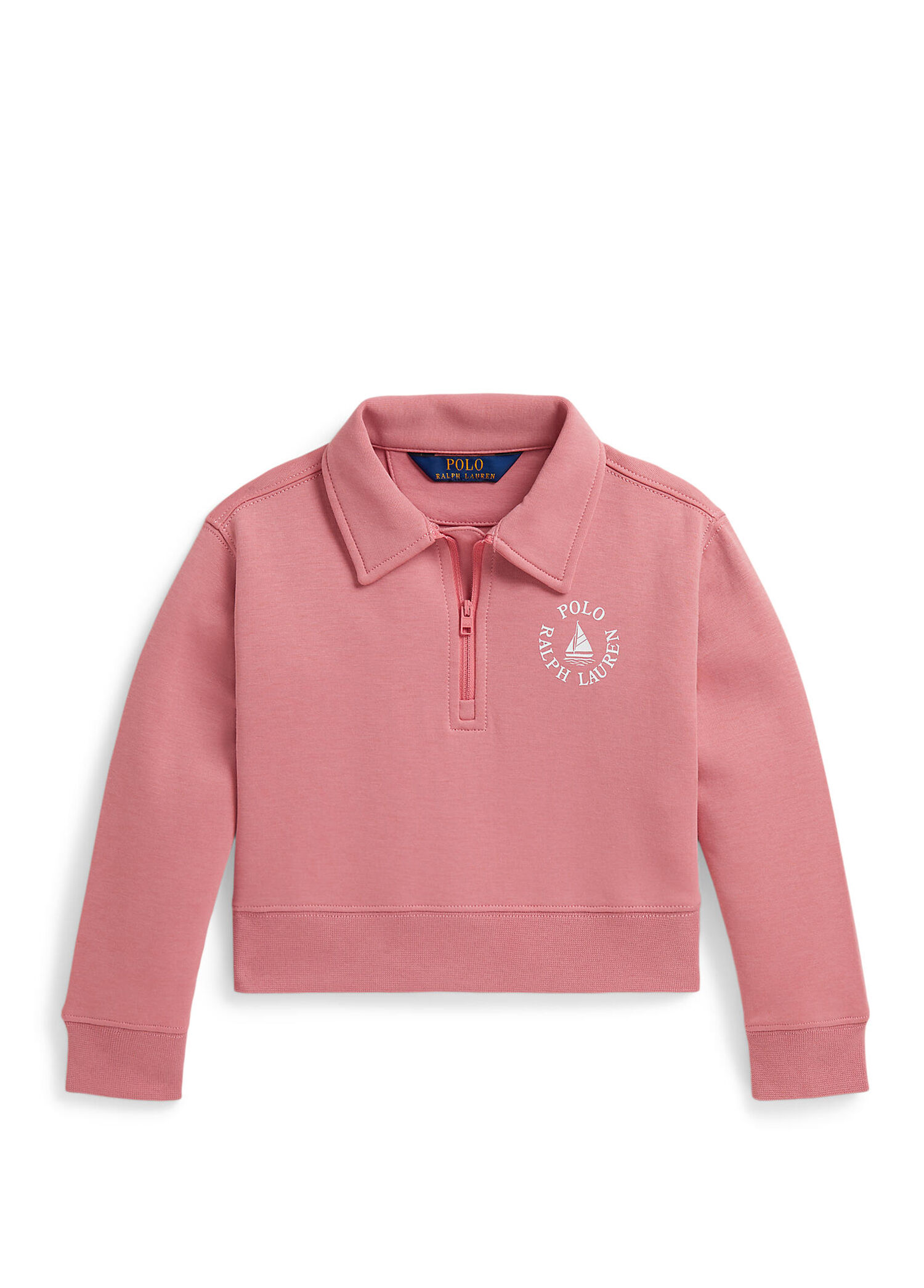 Pembe Kız Çocuk Polo Sweatshirt