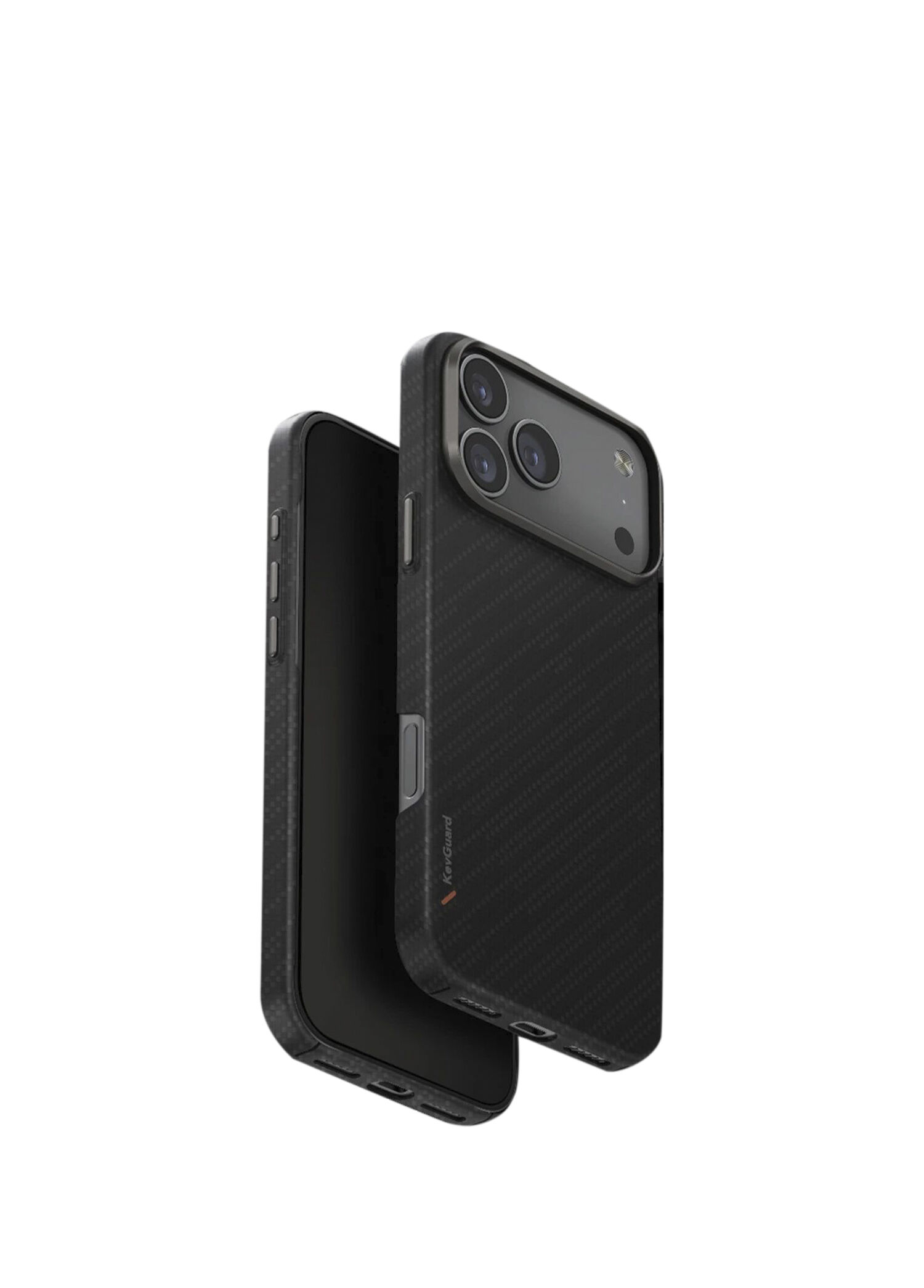 Keva Edge Slim iPhone 17 Pro Max Aramid MagSafe Uyumlu Siyah Telefon Kılıfı