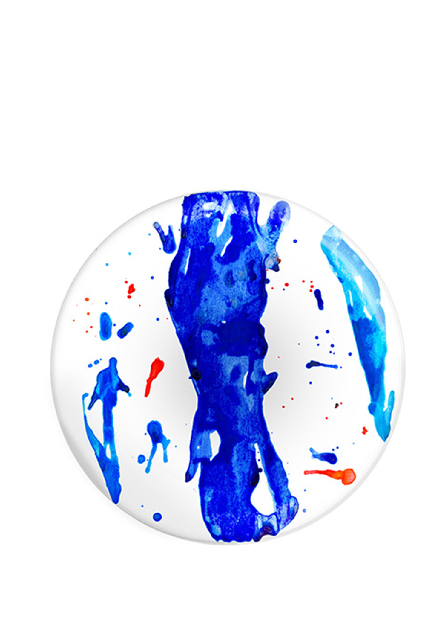 Blue Art Collection Melamin 4'lü Tabak Seti 17 cm