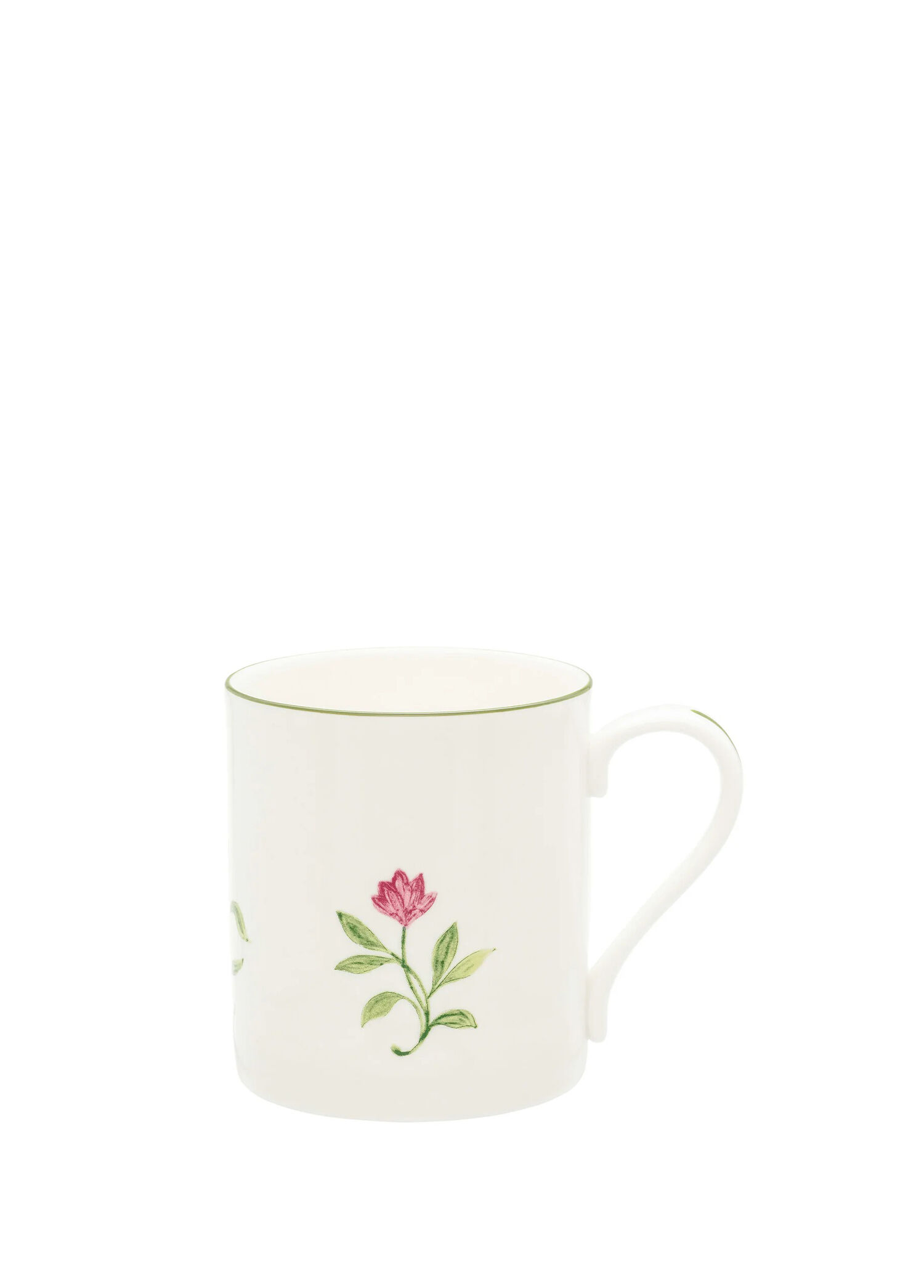 NC Marguerite Pink Beyaz Porselen Kupa