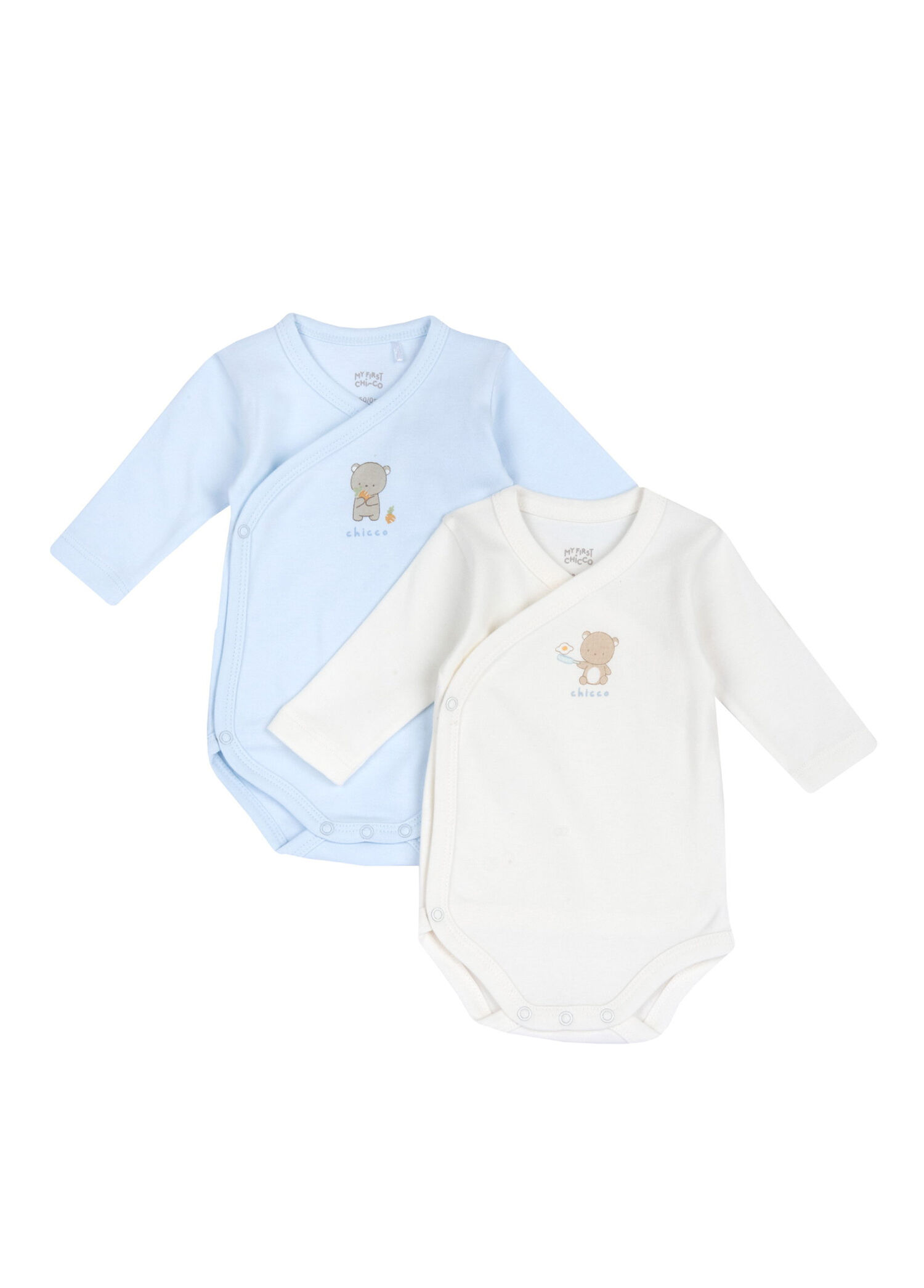 Uzun Kollu Unisex Bebek 2'li Body Set