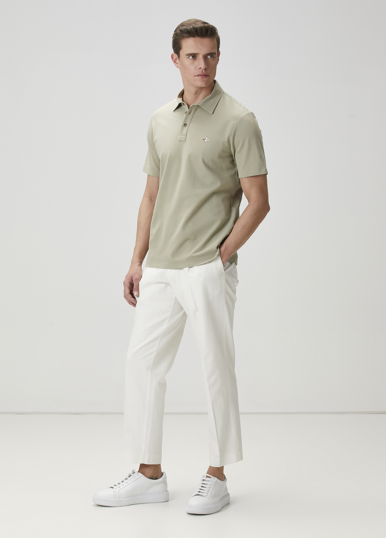 Comfort Fit Yeşil Polo Yaka T-shirt_2