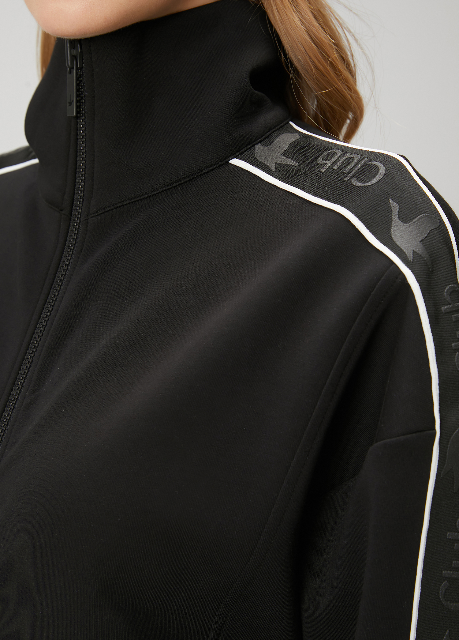 Siyah Fermuarlı Sweatshirt_6