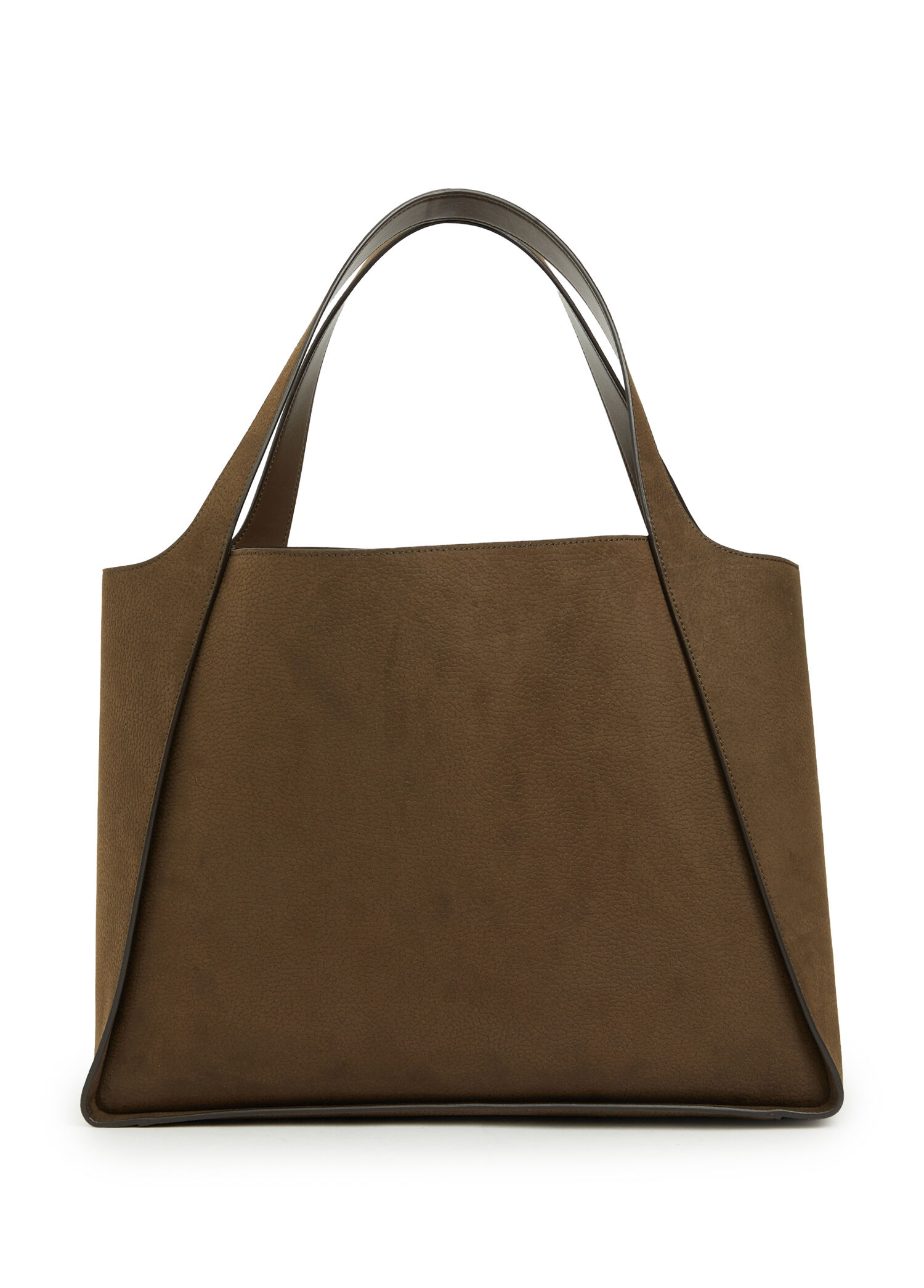 Stella McCartney Koyu Kahverengi Kadın Logo Large Tote Koyu