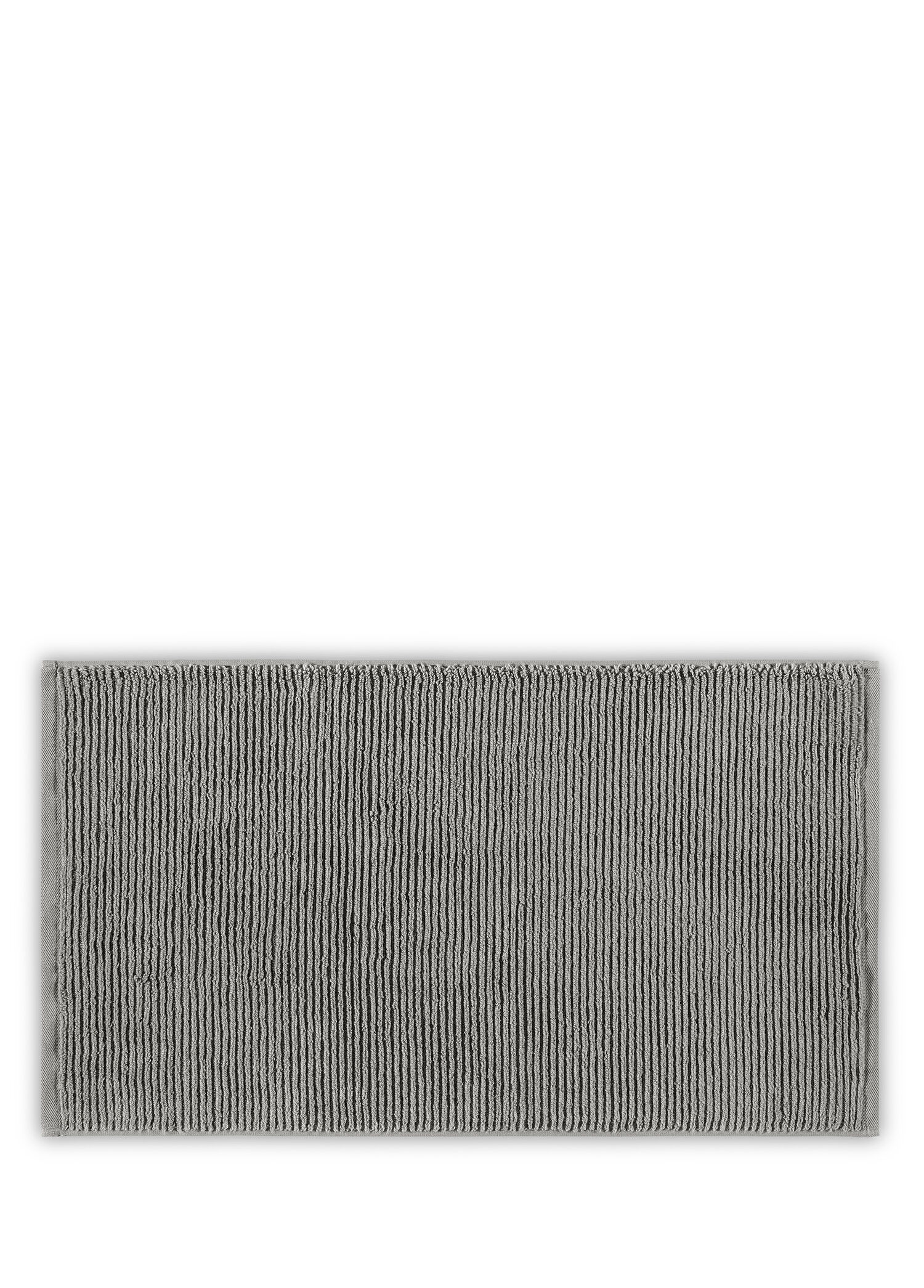 Slim Ribbed Dark Gray Pamuk Banyo Paspası 60 x 90 cm