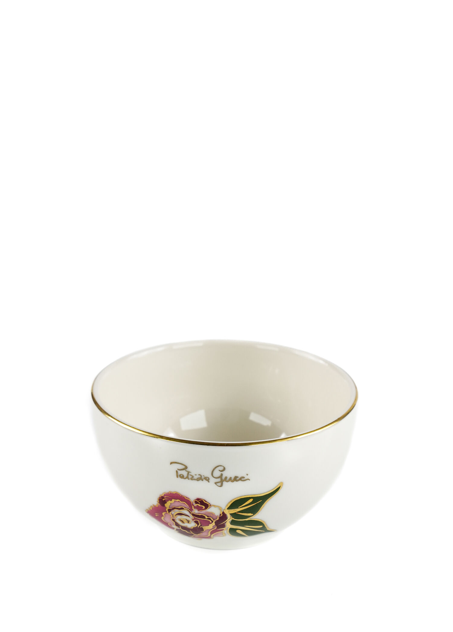 Patrizia Gucci Rose Renkli Desenli Porselen Kulpsuz Çorba Kasesi