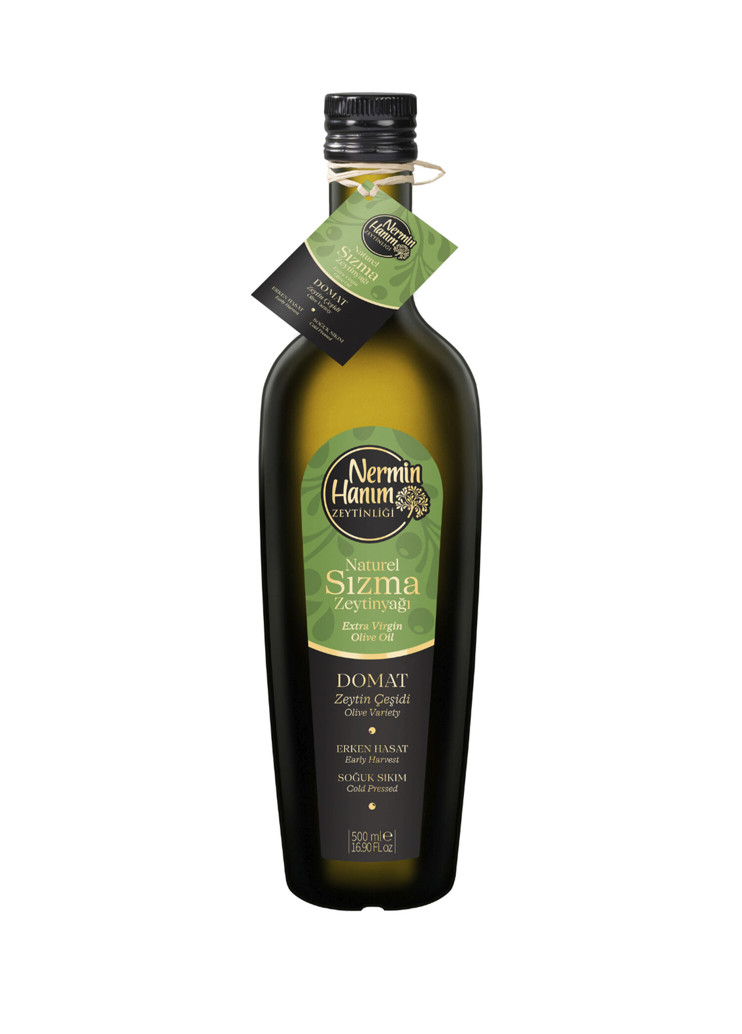 Domat Kutulu Erken Hasat Soğuk Sıkım Zeytinyağı 500 ml