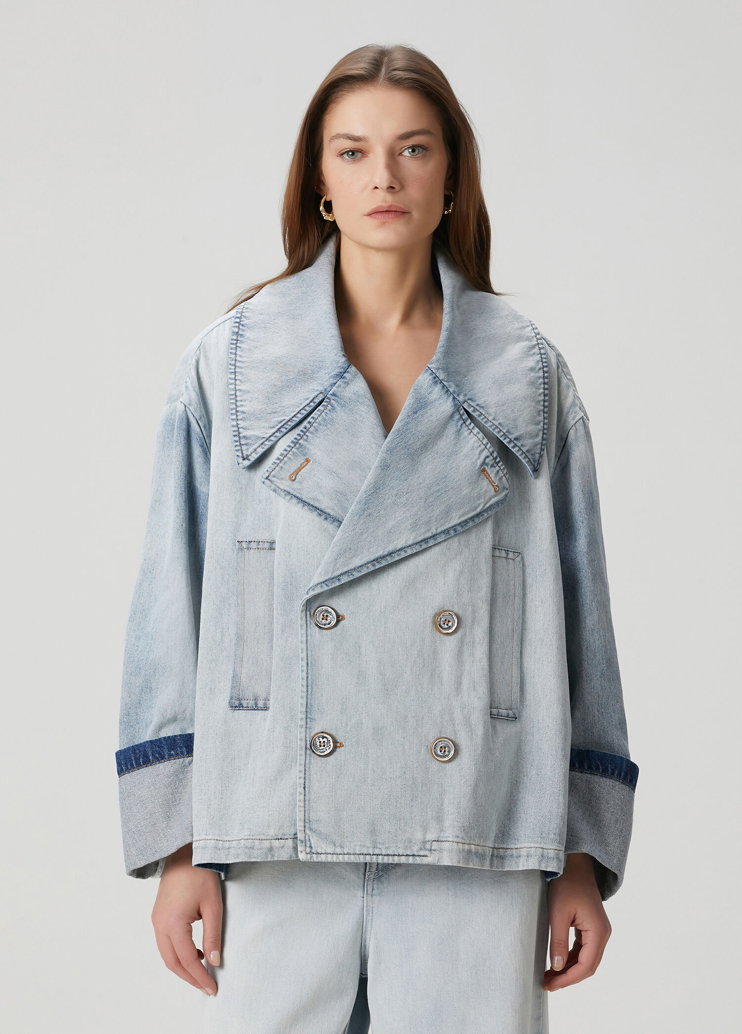 Açık Mavi Denim Ceket