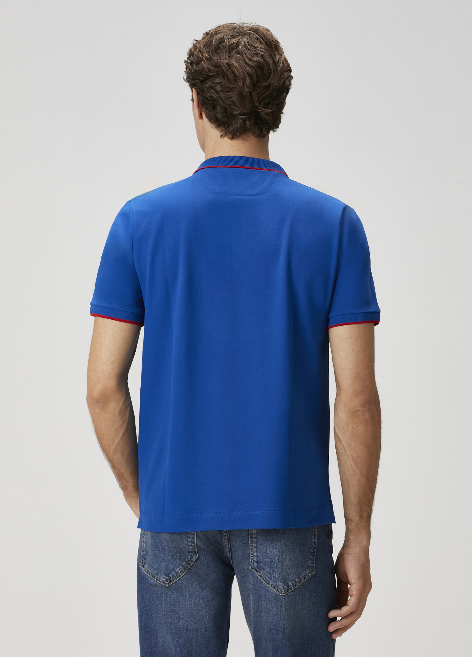 X Anadolu Efes Mavi Polo Yaka T-shirt_6