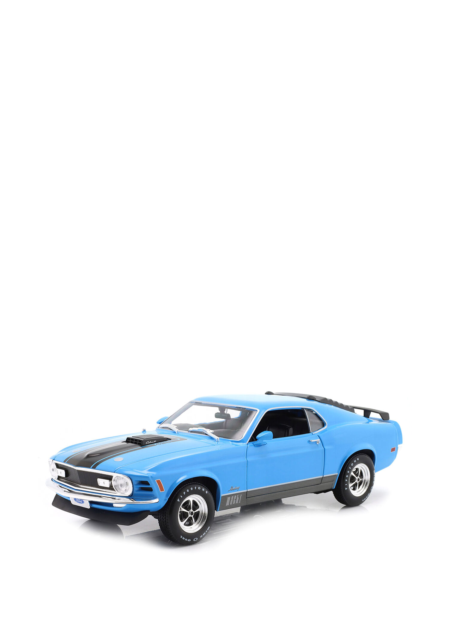 Ford Mustang 1/18 1970 Mach 1 Mavi Model Araba