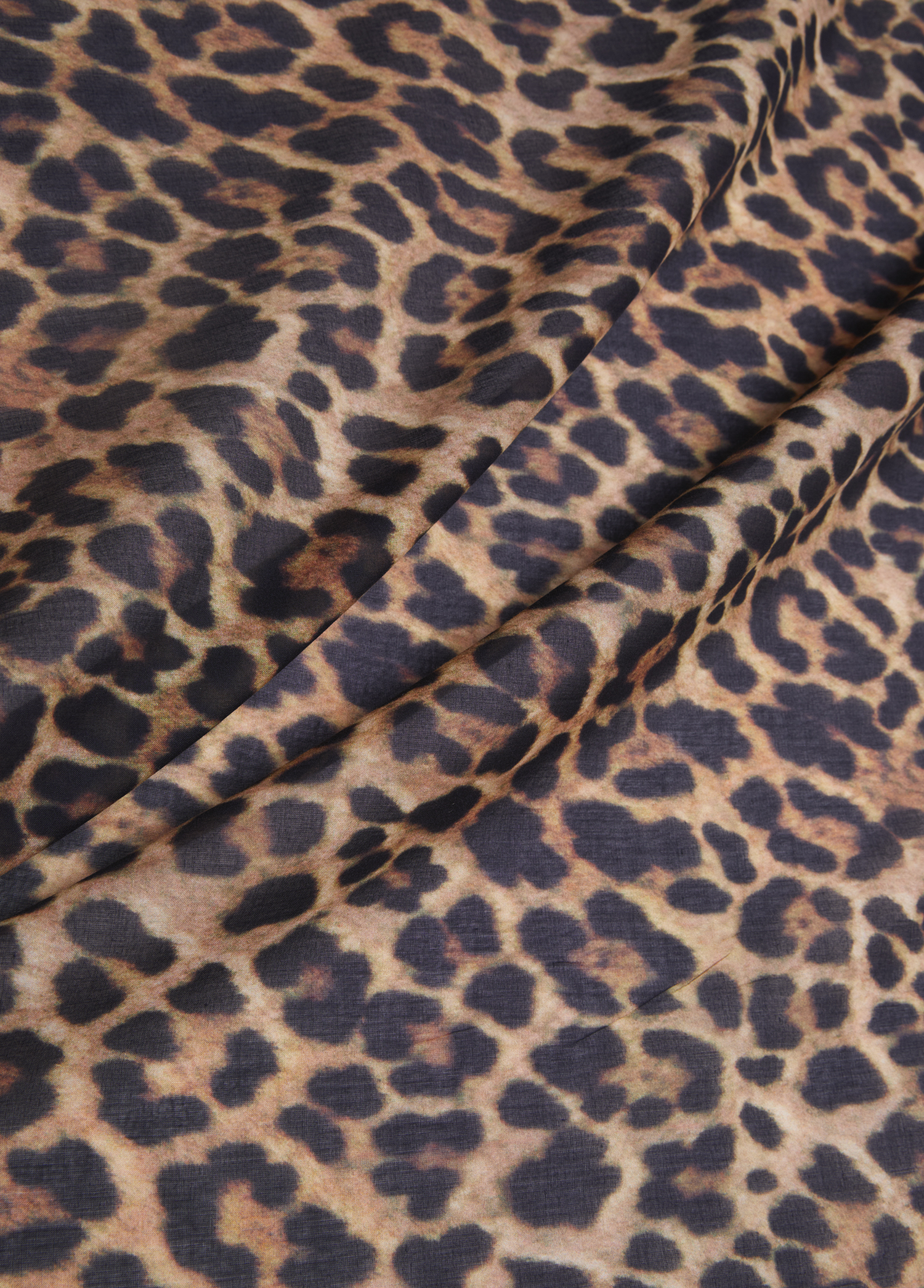 Leopar Desenli 140x140 cm Kadın Şal_1