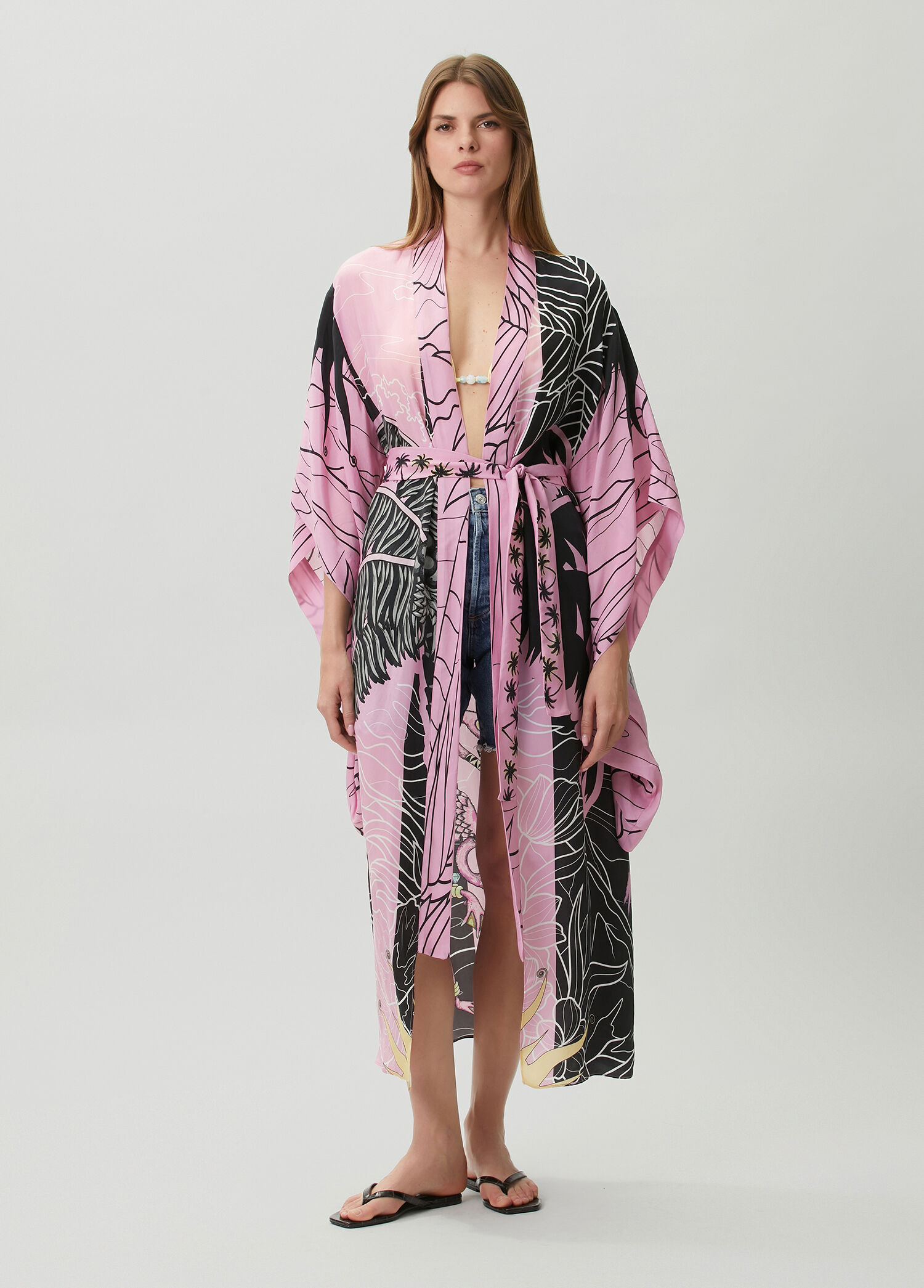 Helena Patsy Pembe Kimono