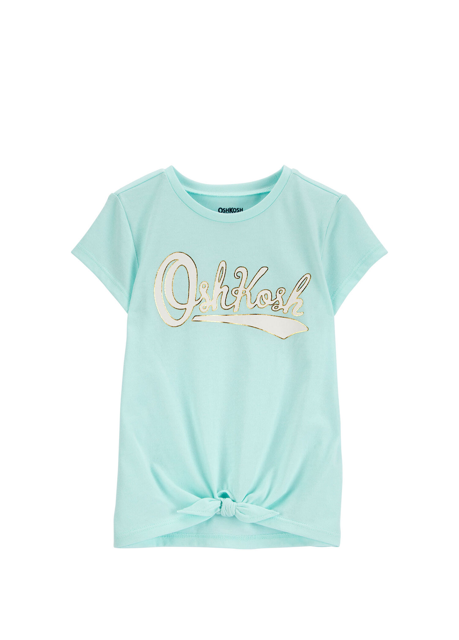 Mavi Baskılı Kısa Kollu Kız Çocuk T-shirt