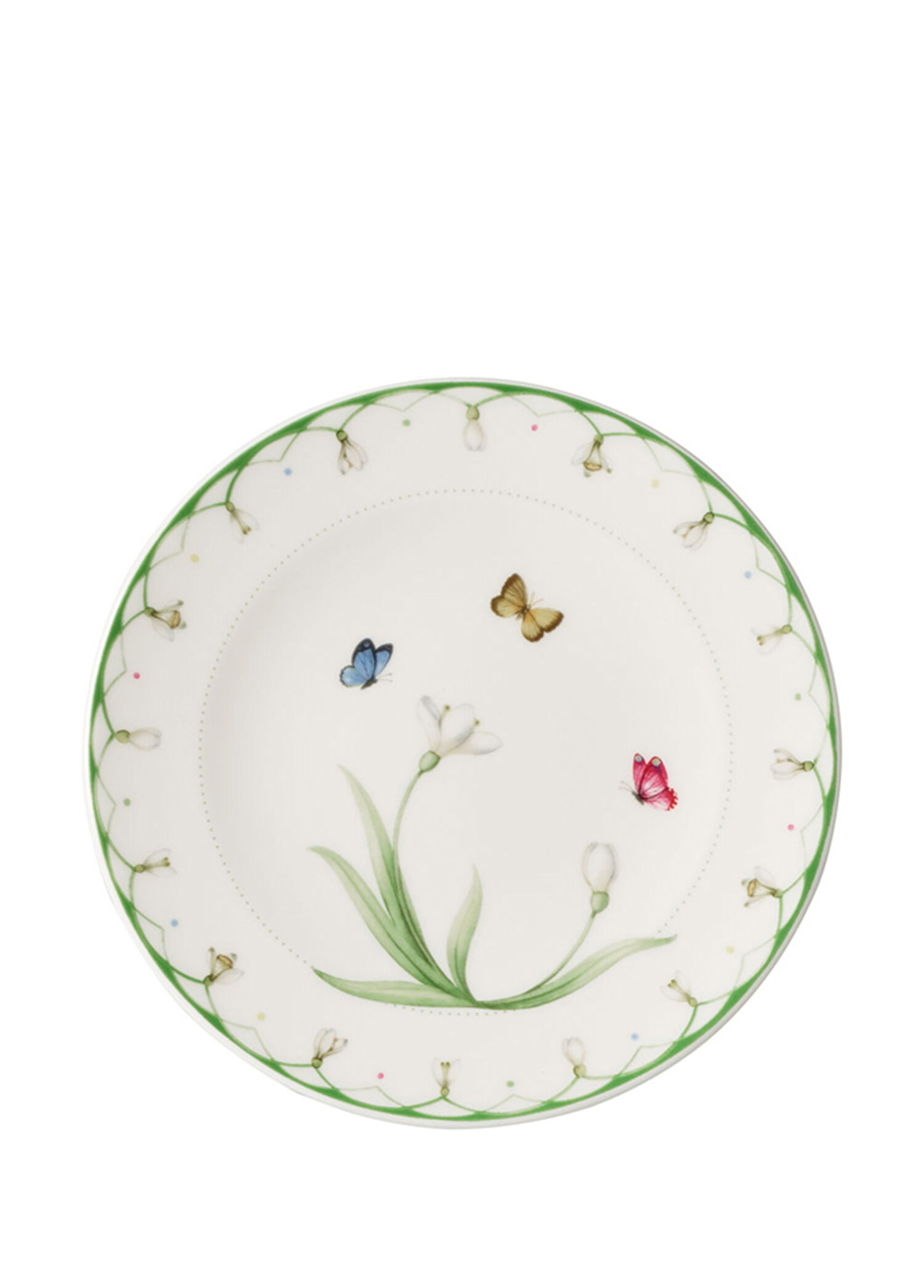 Colourful Spring Çiçek Desenli Porselen Ekmek Tabağı 16 cm