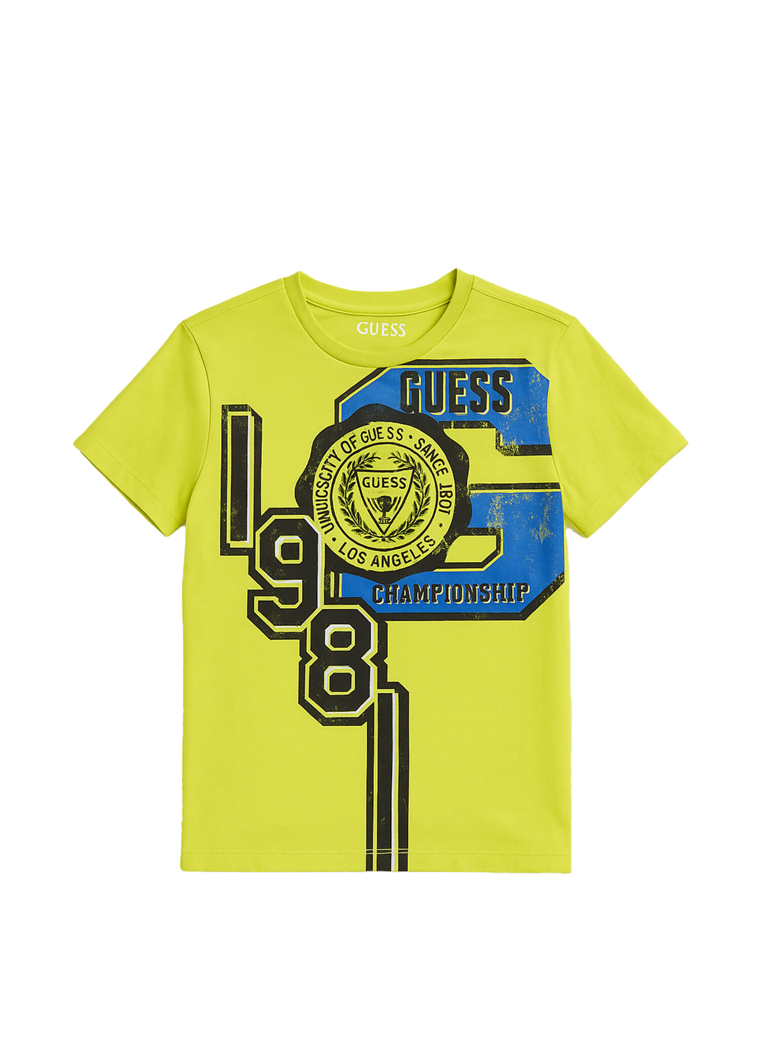 Yeşil Baskılı Kısa Kollu Erkek Çocuk T-Shirt