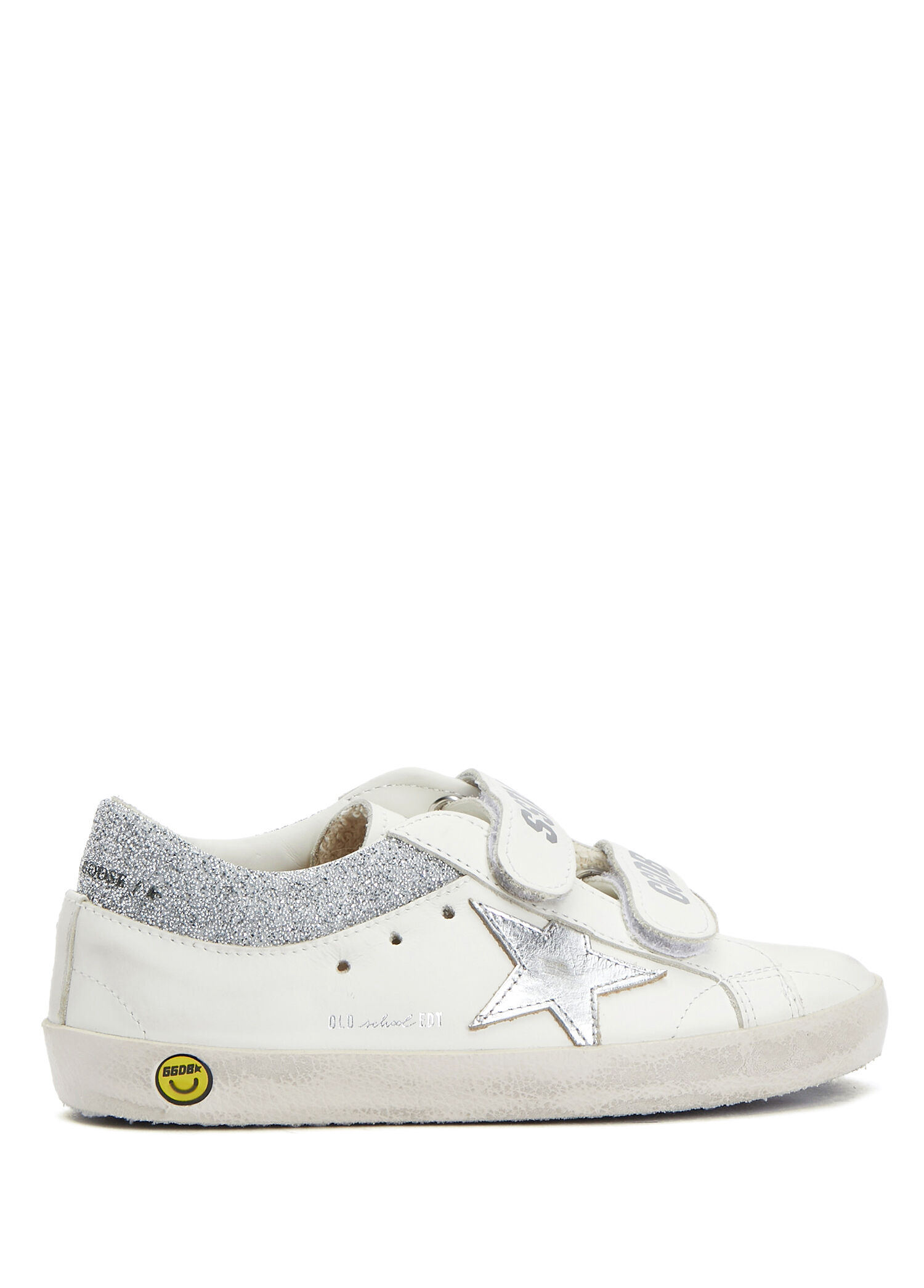 Old School Brown Kids Leather Sneakers