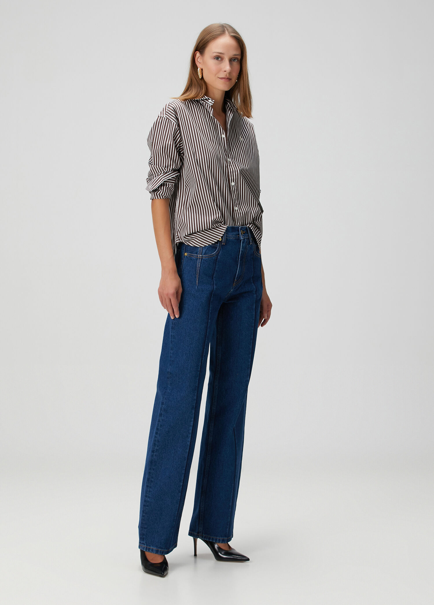 Lu Straight Lacivert Jean Pantolon
