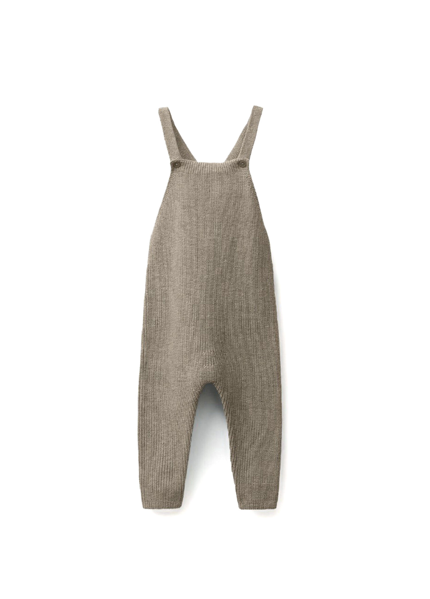 P Babylone Soft Knit Sutlu Kahve Pamuklu Unisex Bebek Tulum