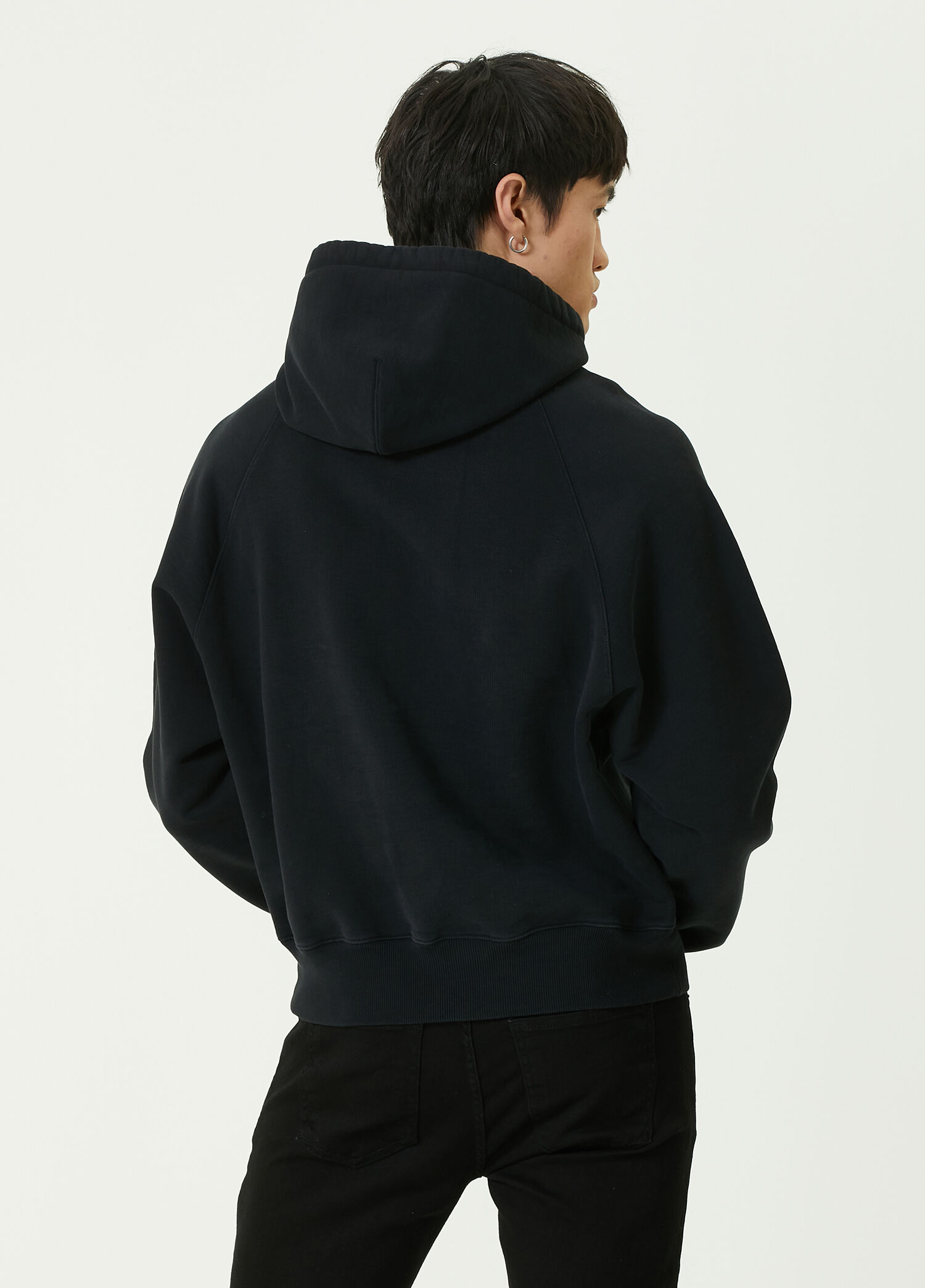 Beymen Siyah Kapüşonlu Logolu Organik Pamuk Sweatshirt. 4