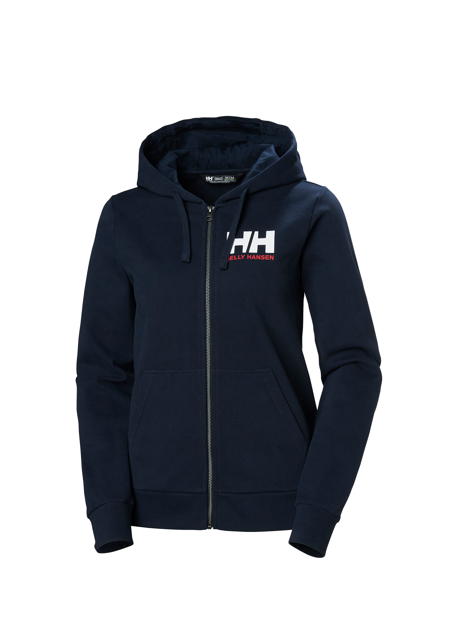 W Hh Logo Full Zip Lacivert Kadın Kapüşonlu Sweatshirt