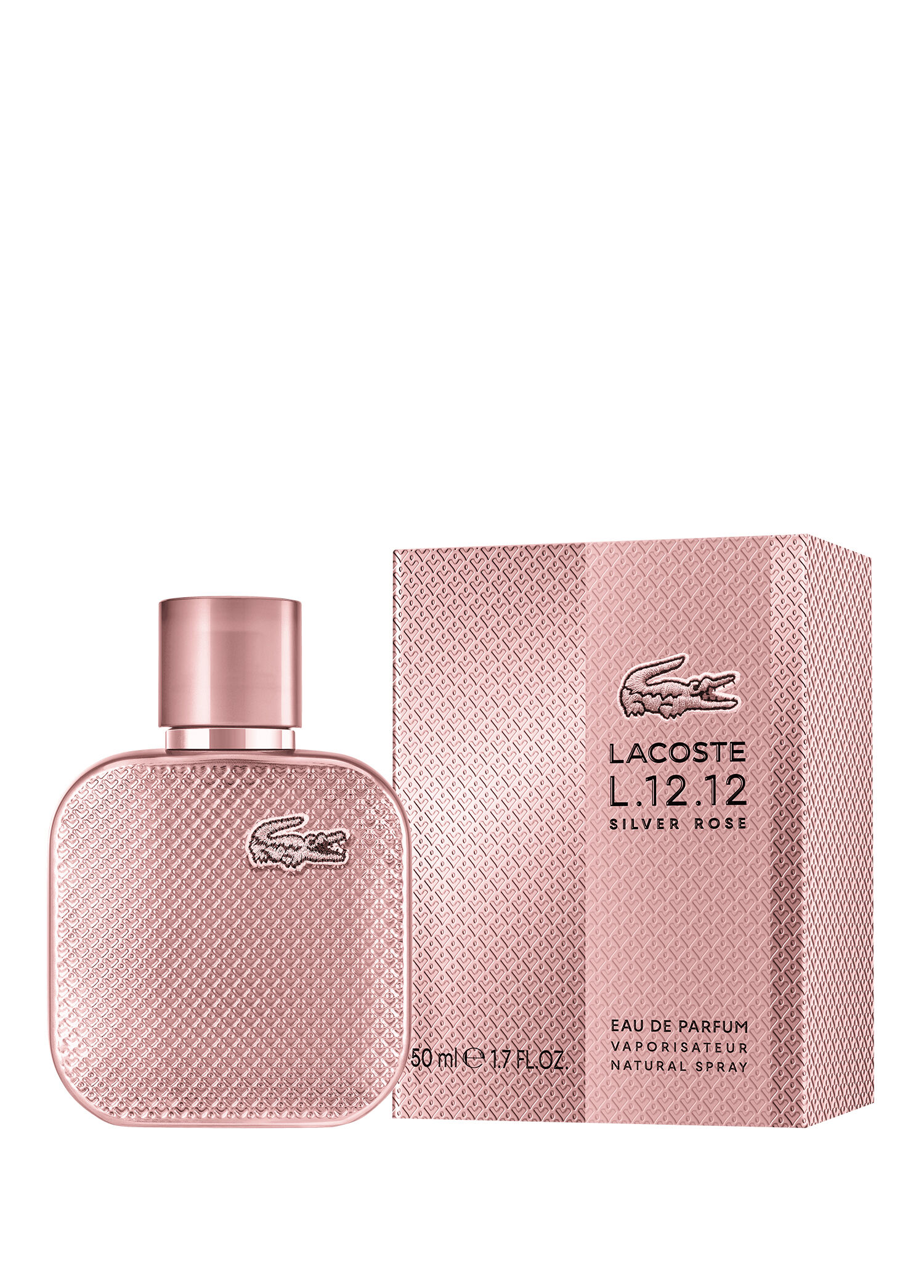 la rose Lacoste - L.12.12 Silver Rose EDP 50 ml Kadın Parfüm - Pembe
