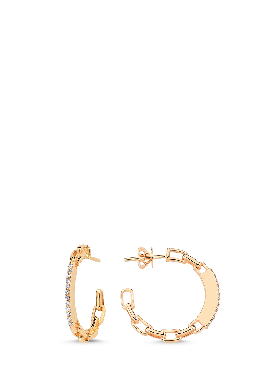 Beymen Chain Pırlantalı Kadın Pembe Altın Küpe. 1 Beymen Chain Pırlantalı Kadın Pembe Altın Küpe. 1