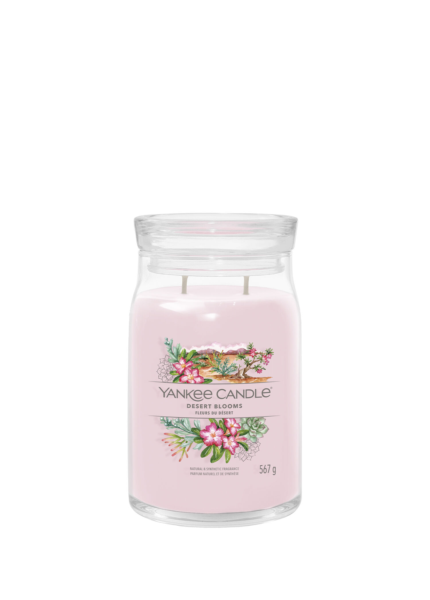 Desert Blooms Odunsu Çiçeksi Pembe Mum 567 g