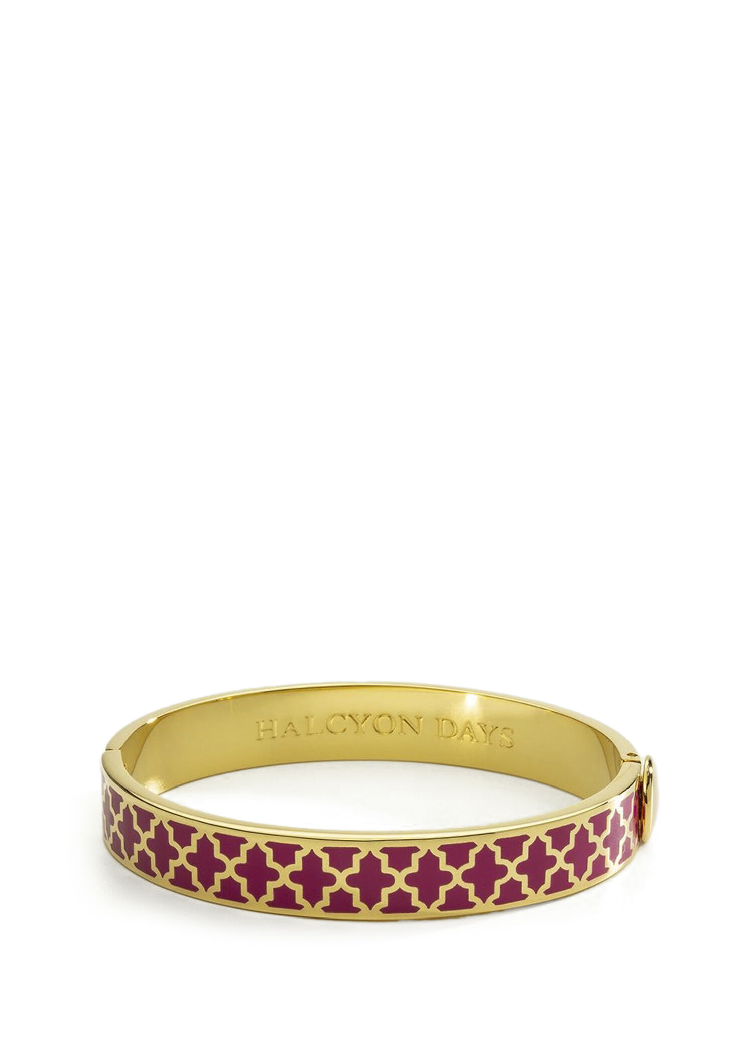 Agama Pink Tourmaline Gold 18 Ayar Altın Kaplama Kadın Bileklik