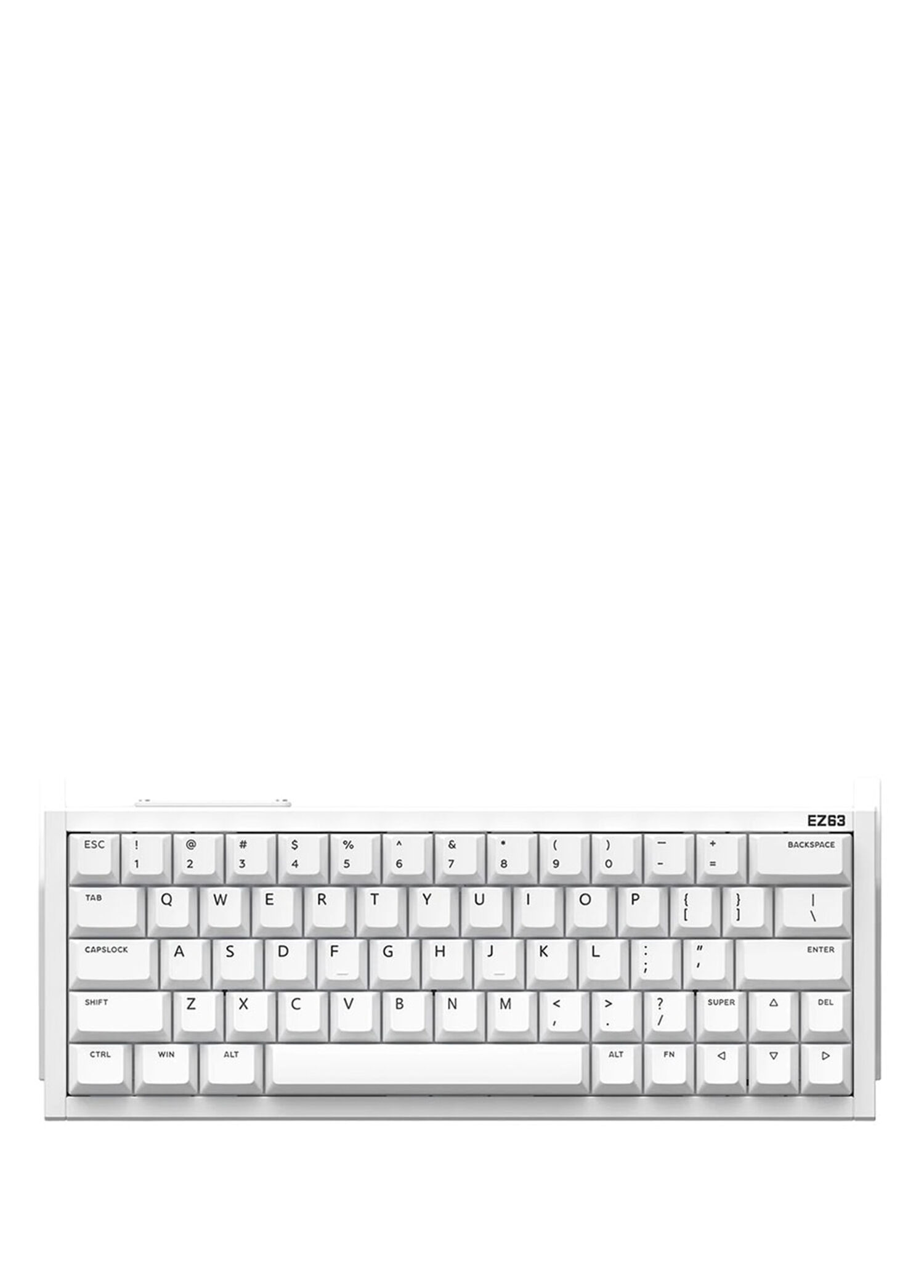 EZ63 White Hall Effect Magnetic Jade Pro Manyetik Switch 8K Hz RGB Hotswap Mekanik Gaming Klavye