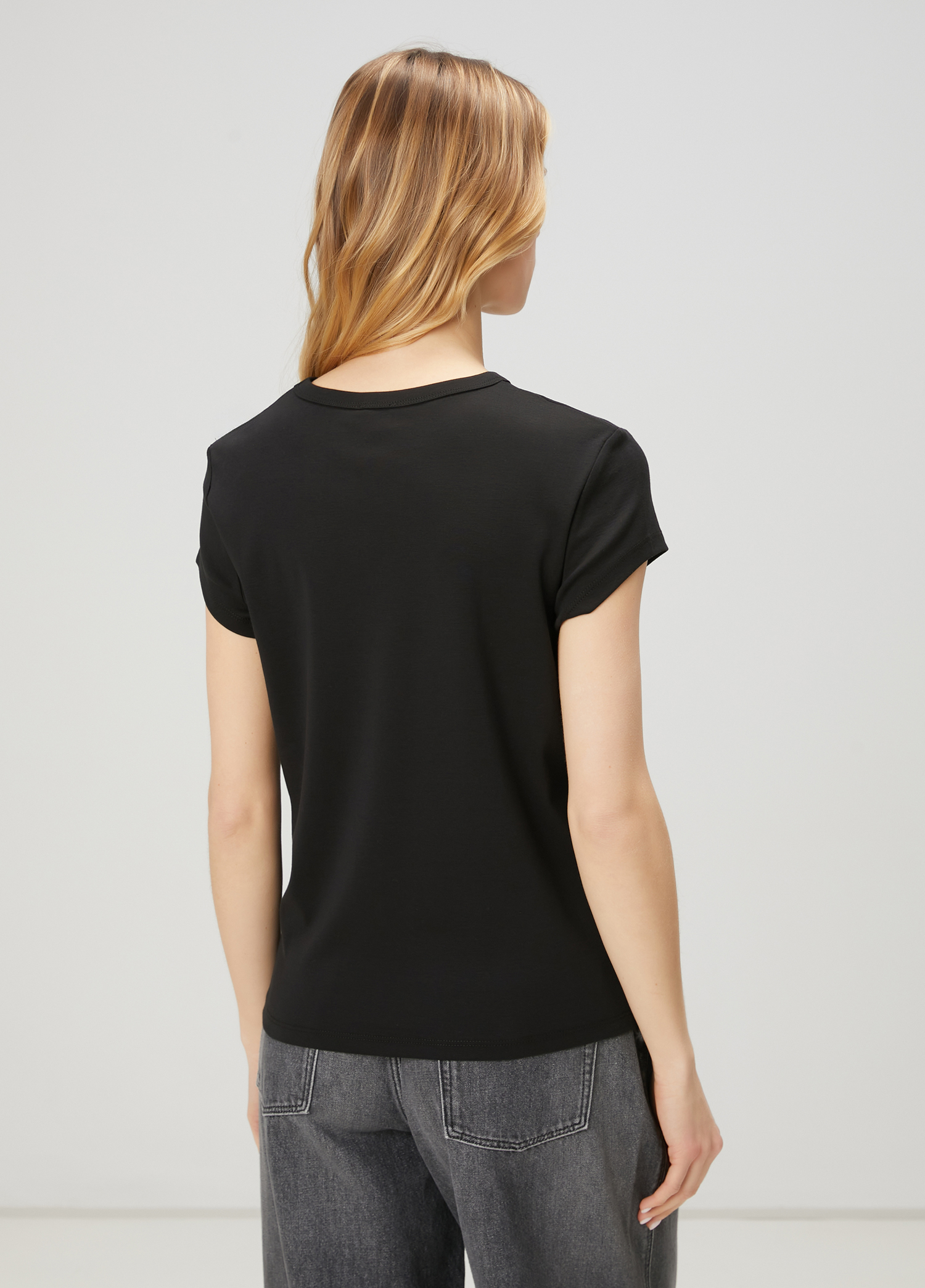 Siyah Basic T-shirt_4