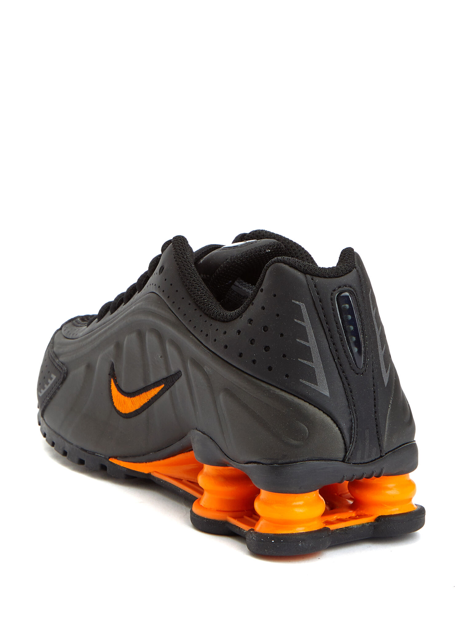 Nike - SHOX R4 Siyah Gri Unisex Çocuk Sneaker - Siyah-Gri