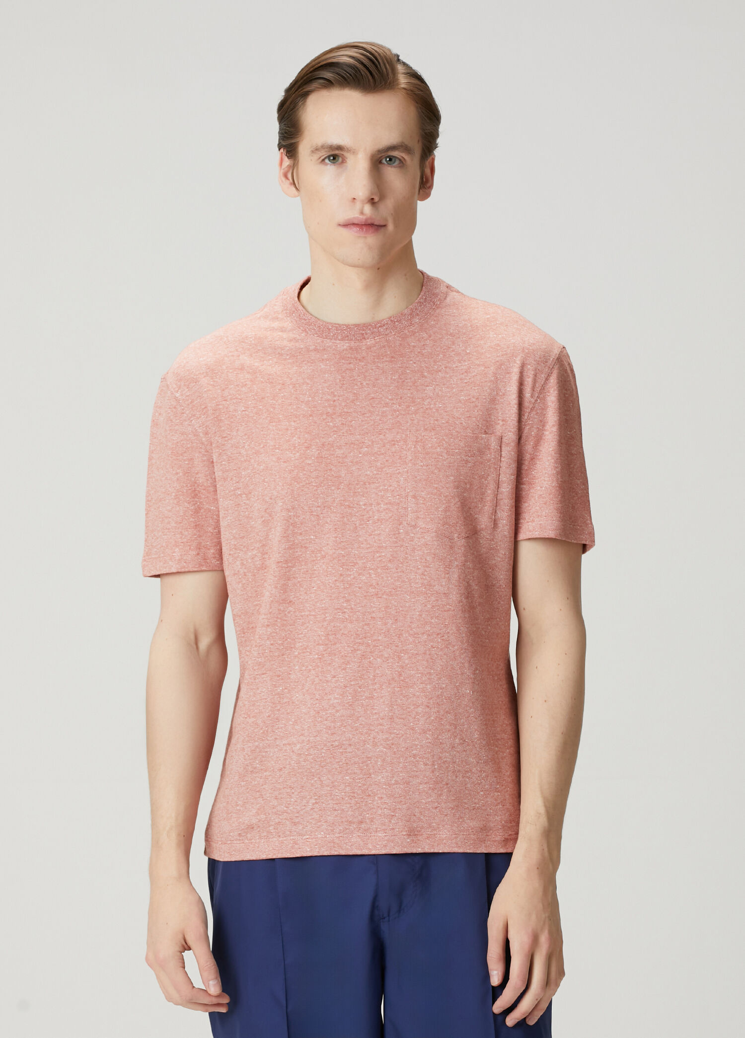 Turuncu Keten T-shirt