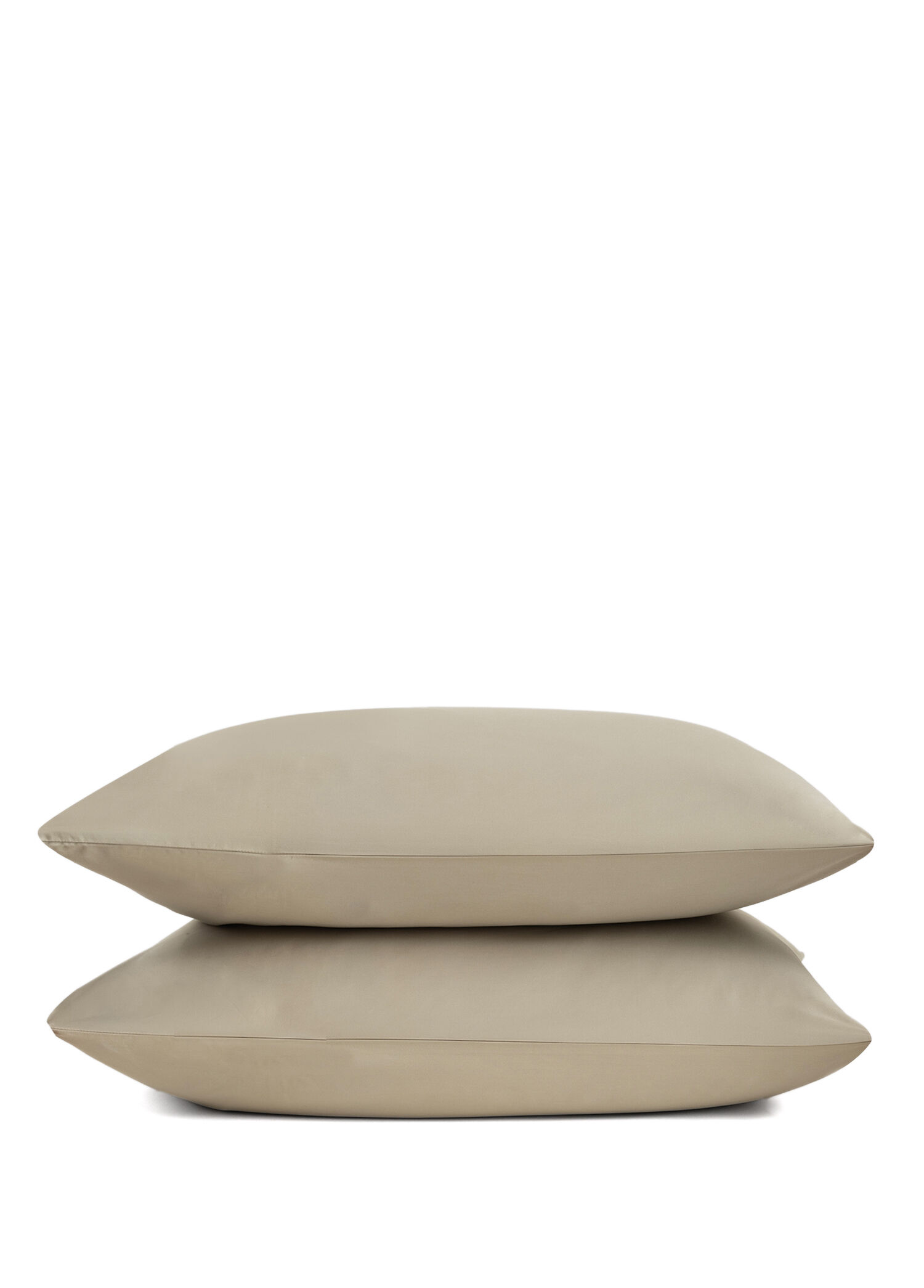 Solid Yeşil Pamuk Saten 2'li Yastık Kılıfı 50x70 cm