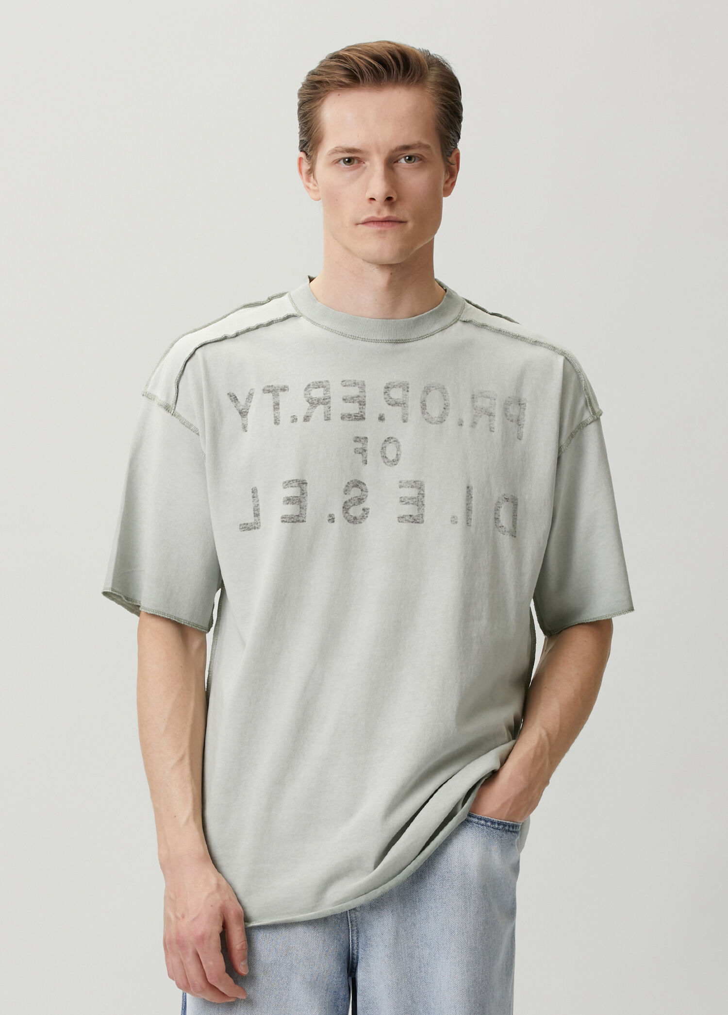 DIESEL Tシャツ Diesel Su Yeşili Erkek Look Su Yeşili T-shirt 1961369 | Beymen