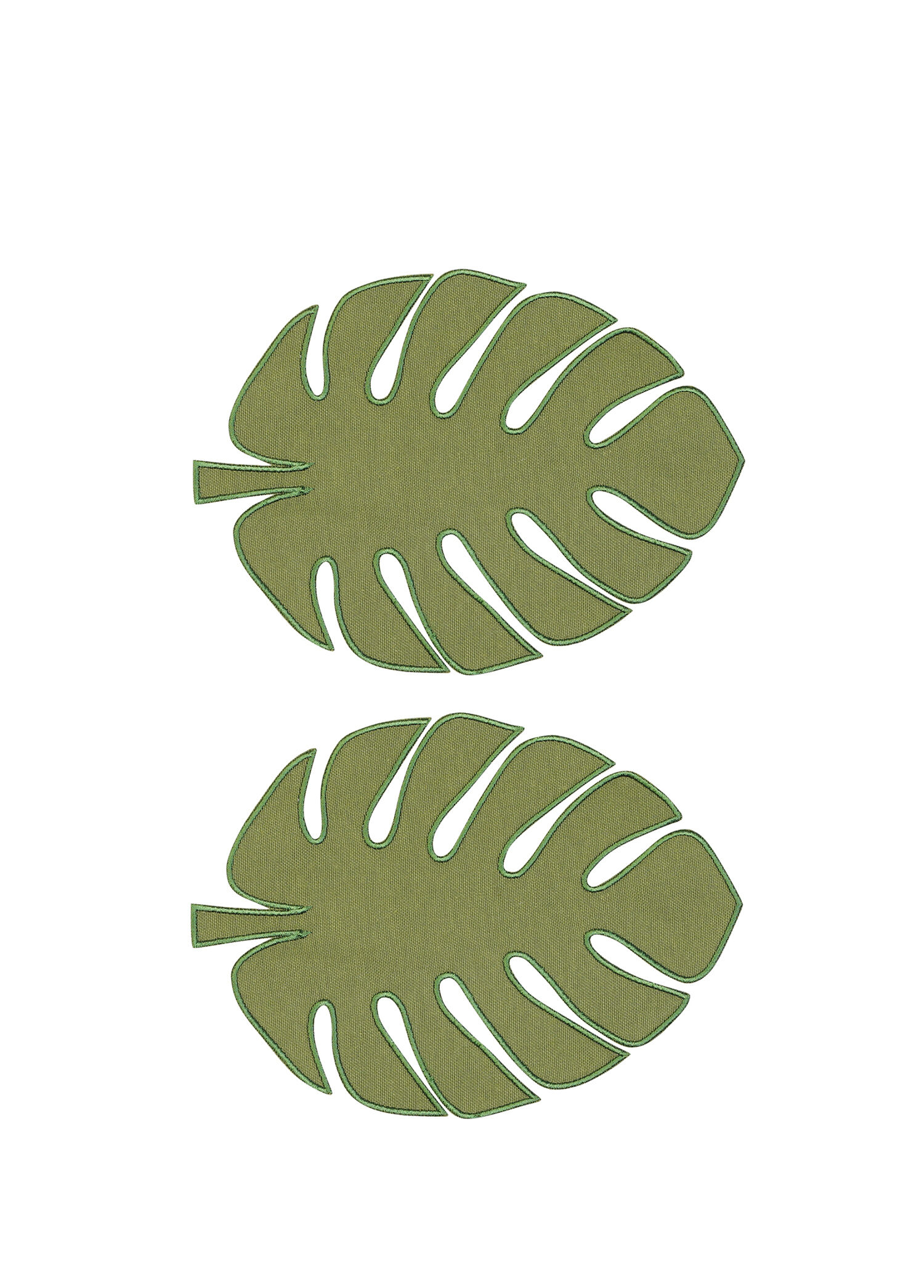 Monstera 2'li Bardak Altlığı