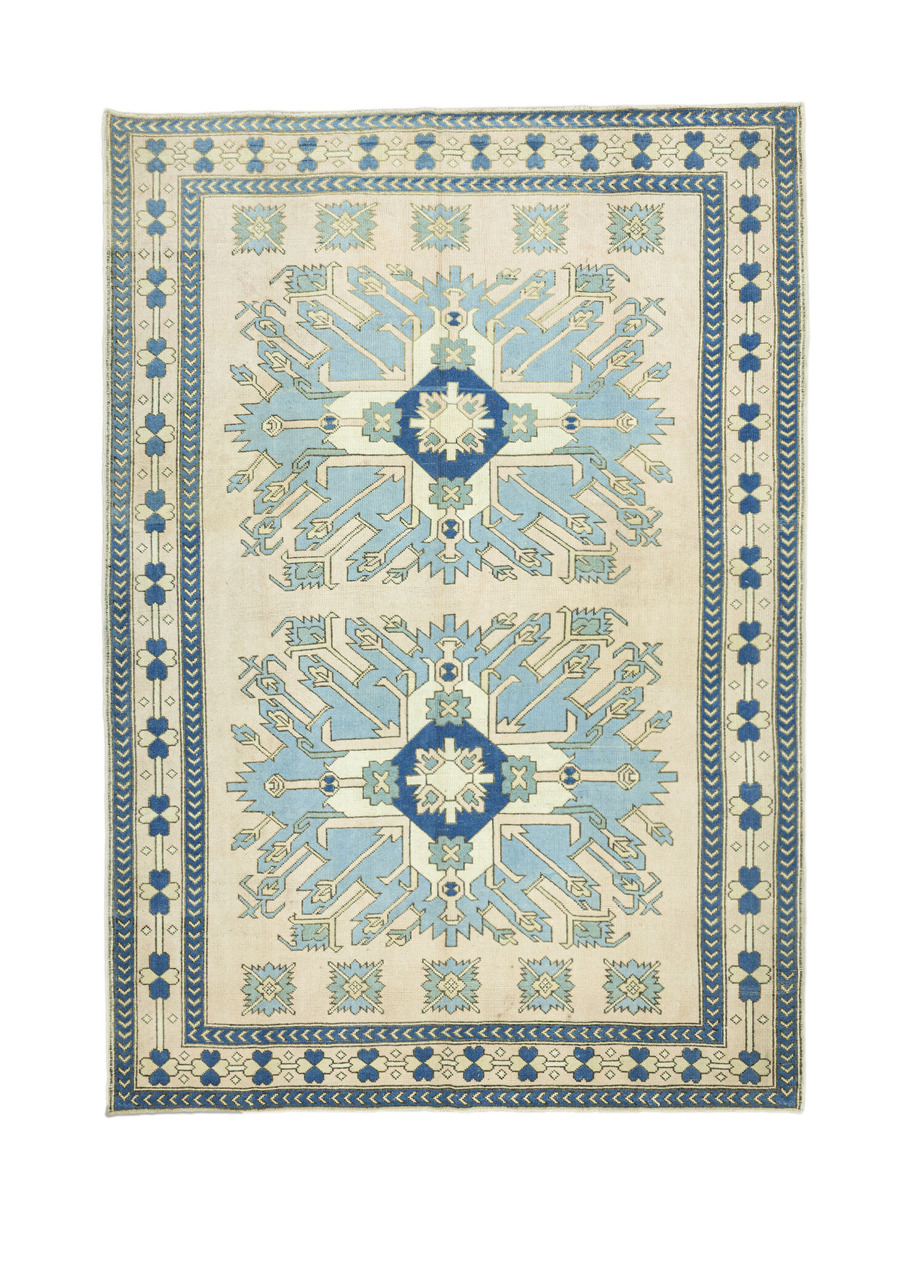 Pendiya Geometrik Tasarımlı Yün Halı 232 x 336 cm