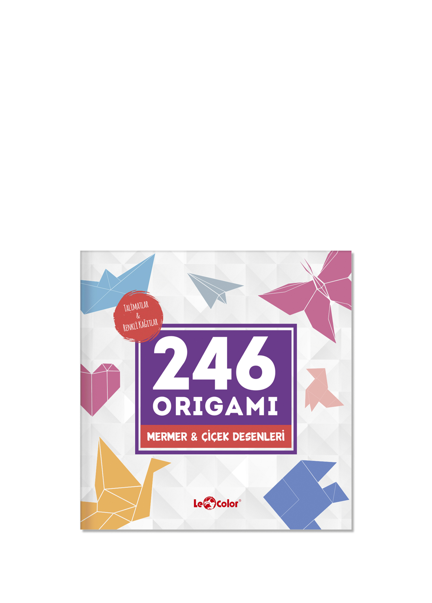 Mermer ve Çiçek Origami 246 Kağıt Katlama Sanatı