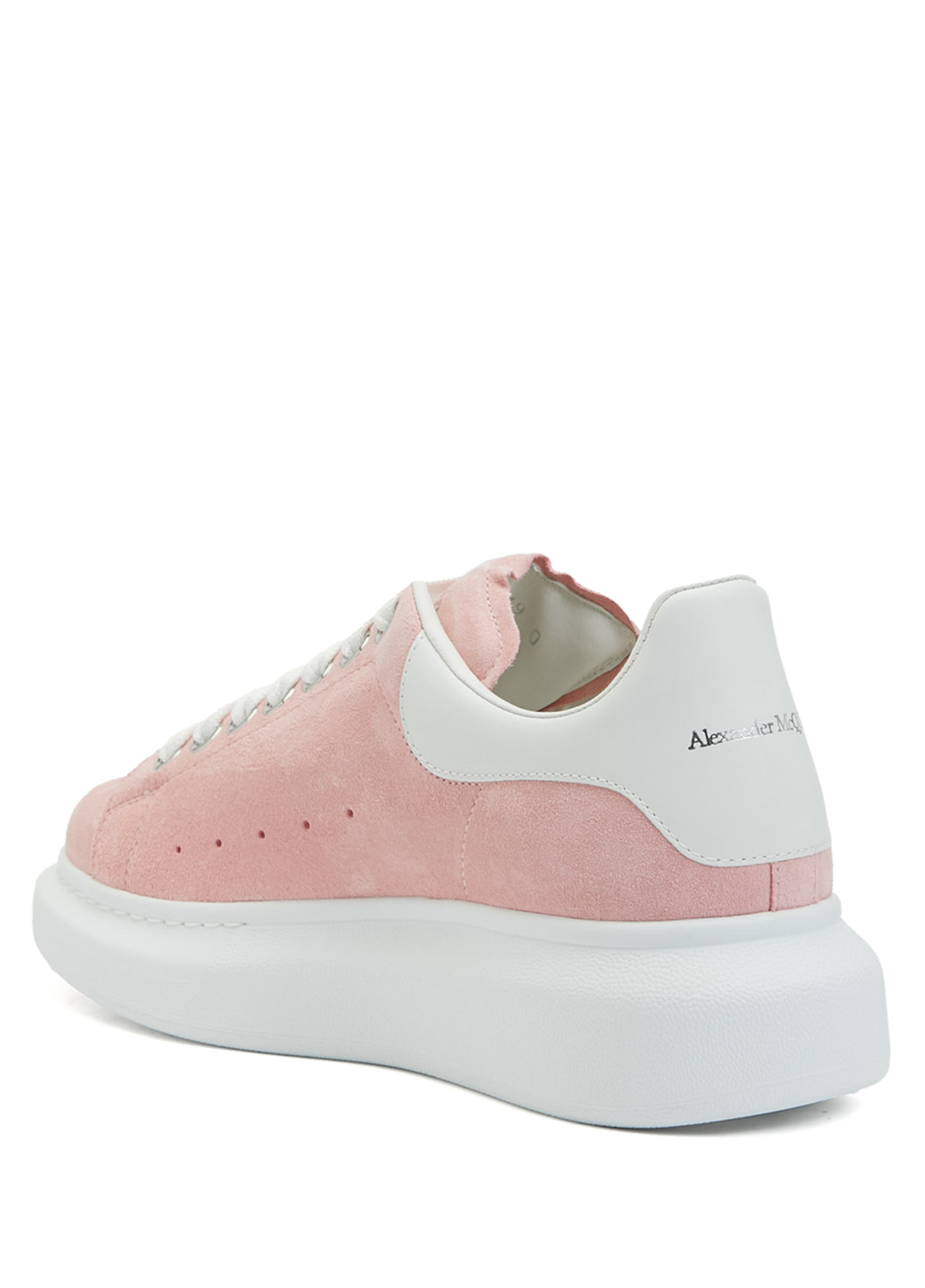 Pink and white alexander mcqueen sneakers best sale