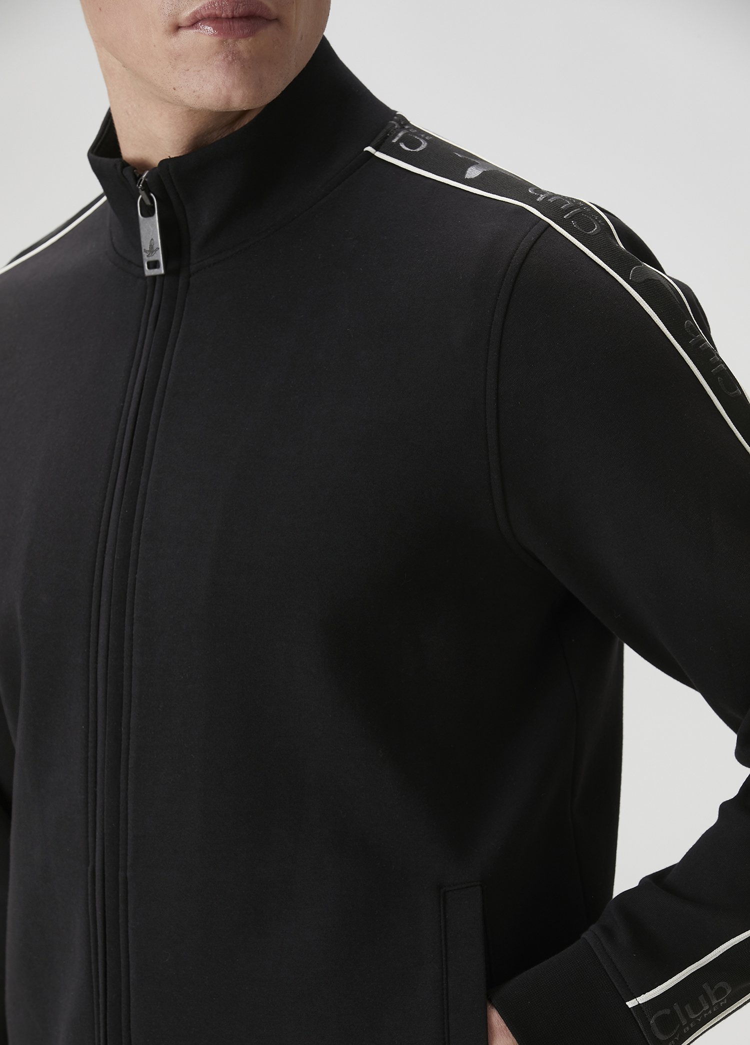 Comfort Fit Siyah Sweatshirt_5