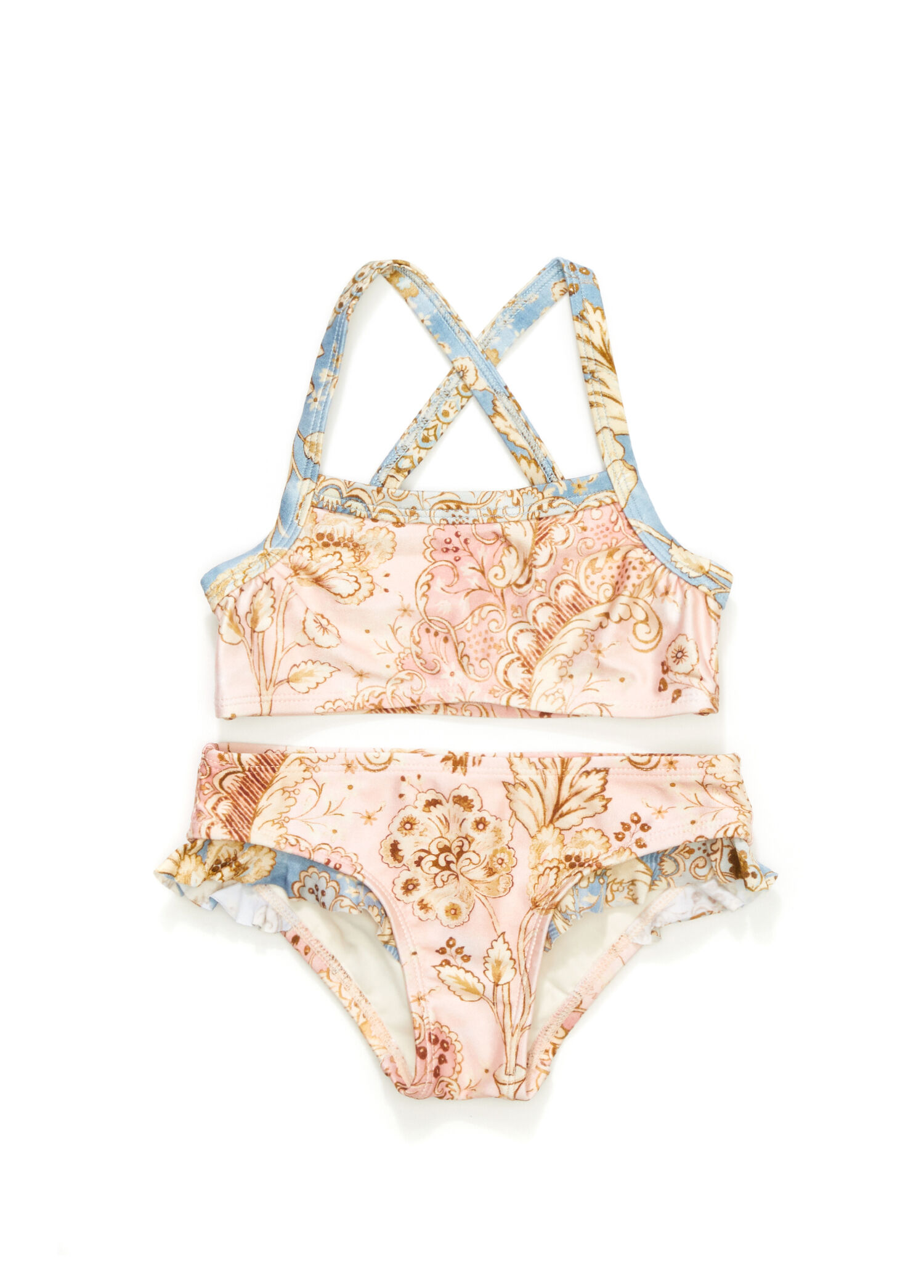 Çok Renkli Kız Çocuk Bikini Takımı