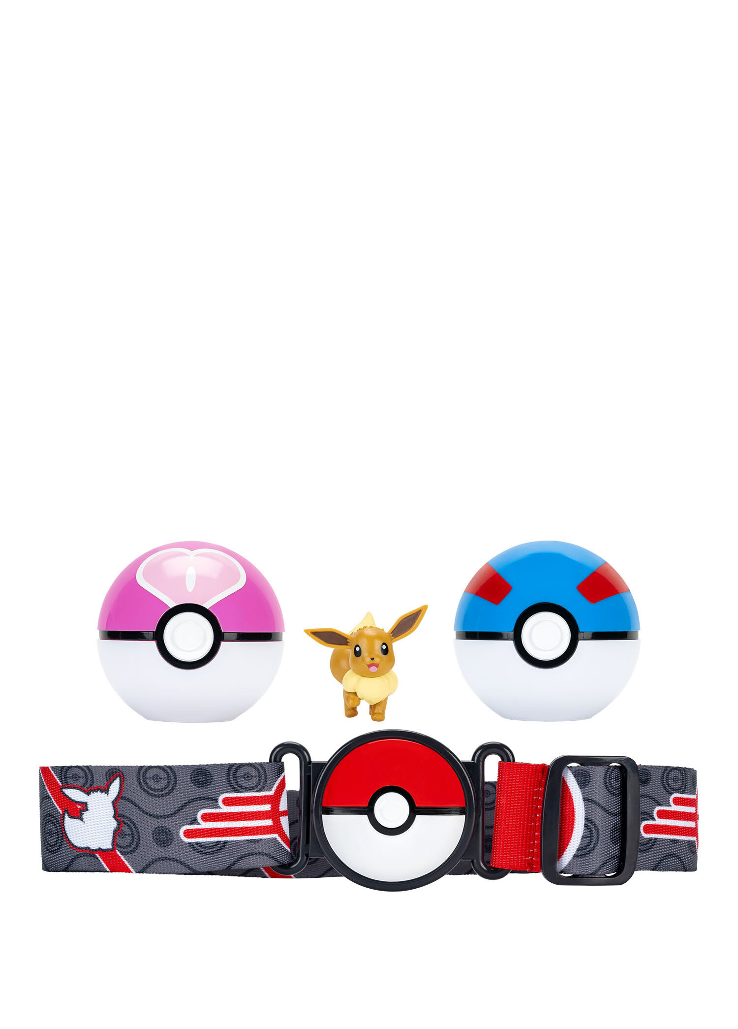 Clip 'N' Go Poke Ball Kemer ve Figür Oyuncak Seti PKW4167