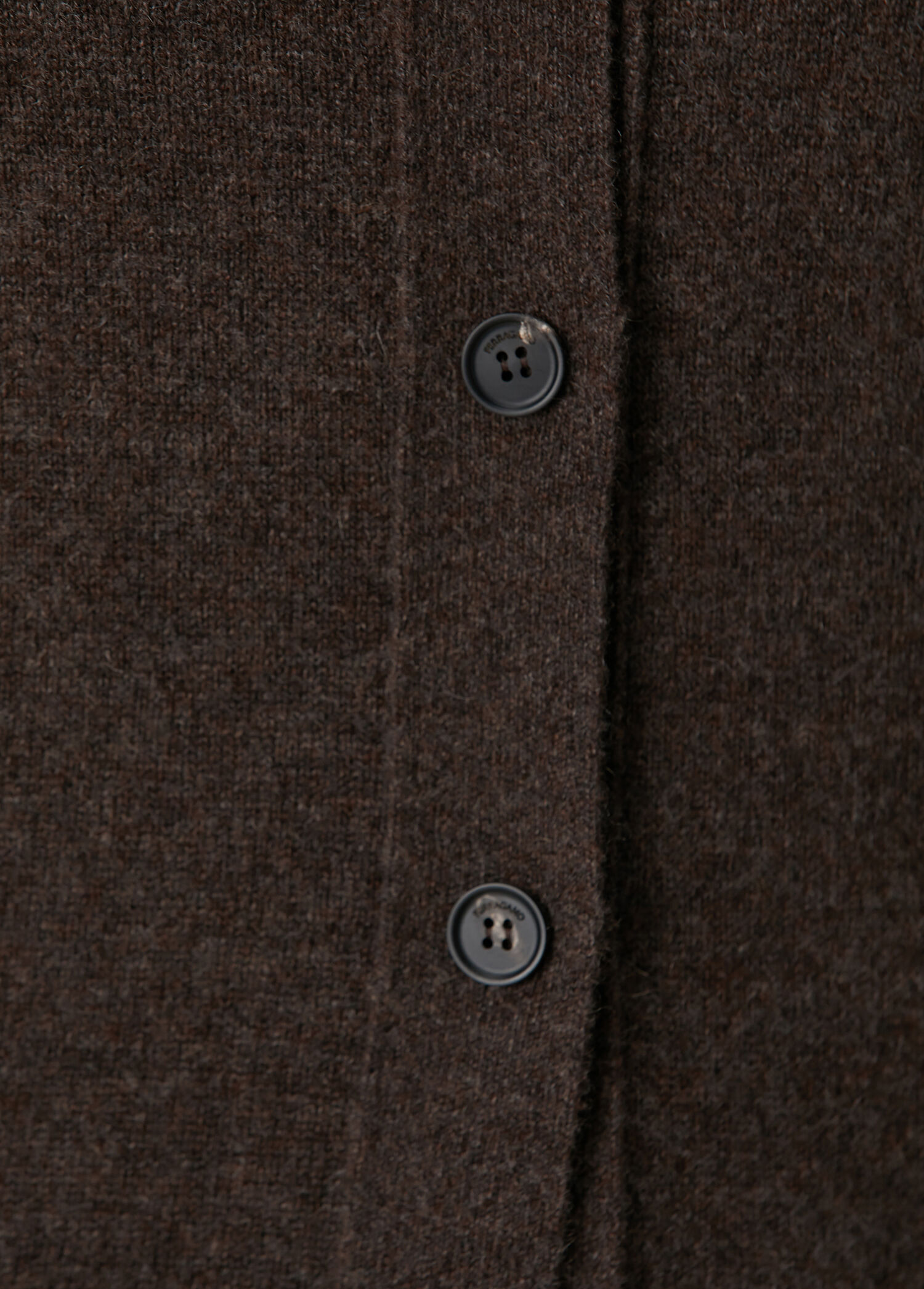 Ferragamo - Brown Cashmere Knit Cardigan
