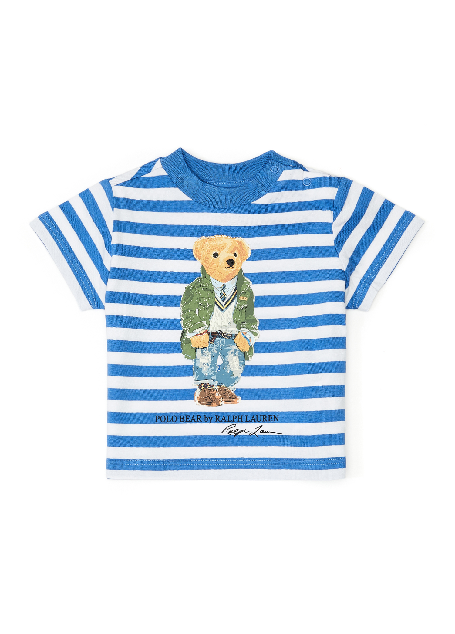 Polo Bear Mavi Erkek Bebek T shirt