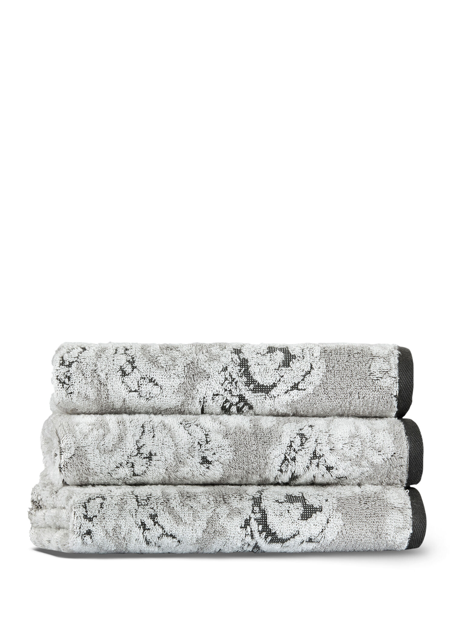 Damask Aerocotton ® Ivory Fog Pamuklu Tekli Banyo Havlusu 76 x 142 cm