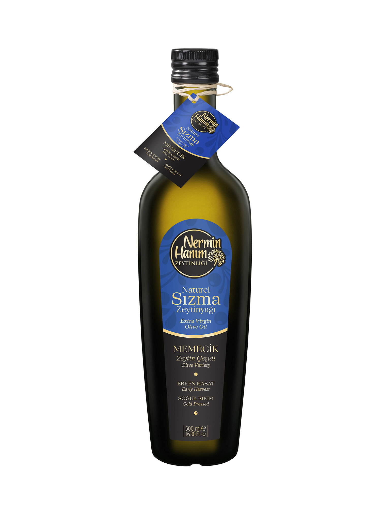 Memecik Erken Hasat Soğuk Sıkım Zeytinyağı 500 ml
