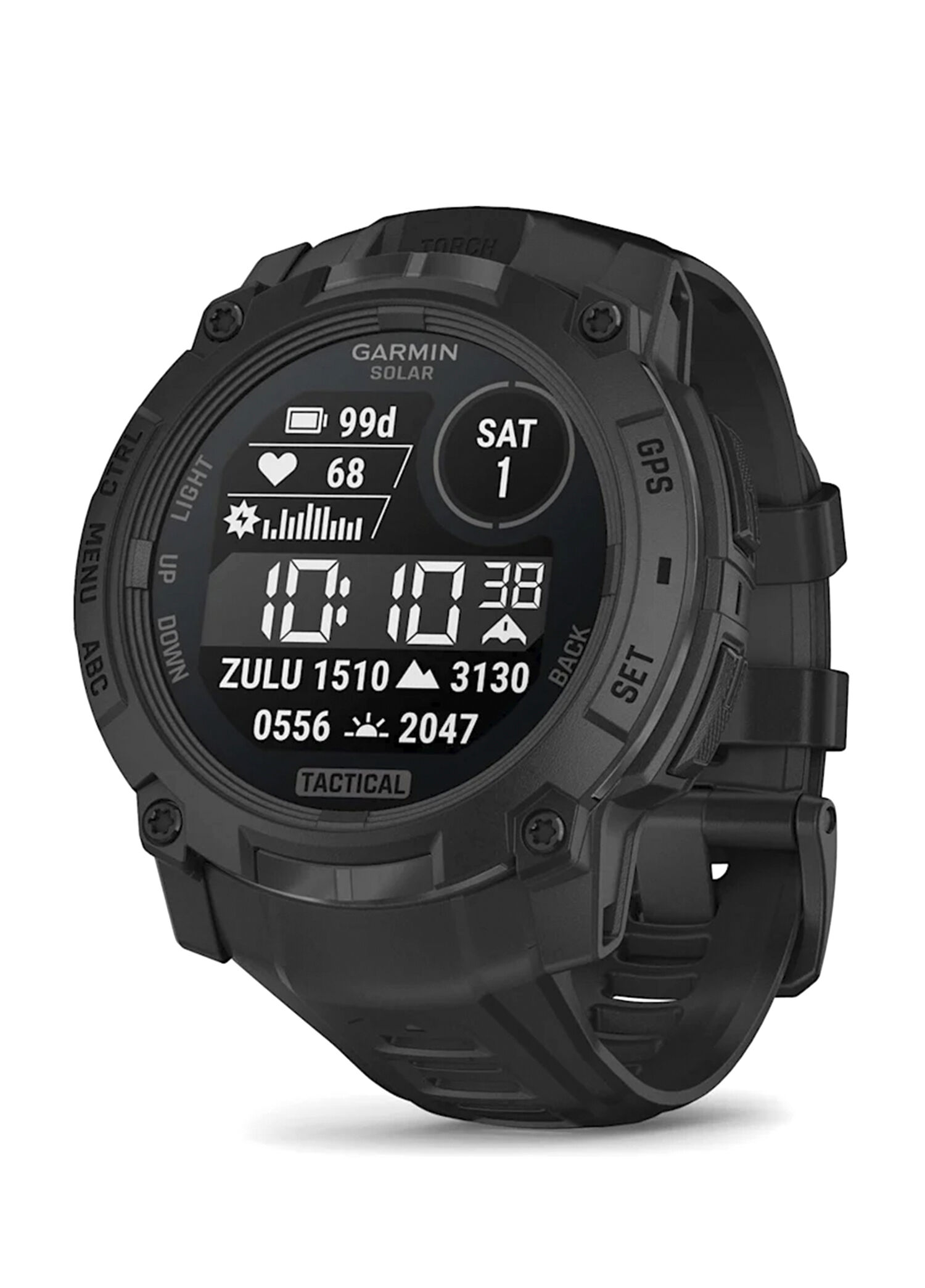 Instinct 3 Siyah 50 mm Solar Tactical Edition Silikon Kayışlı Akıllı Saat