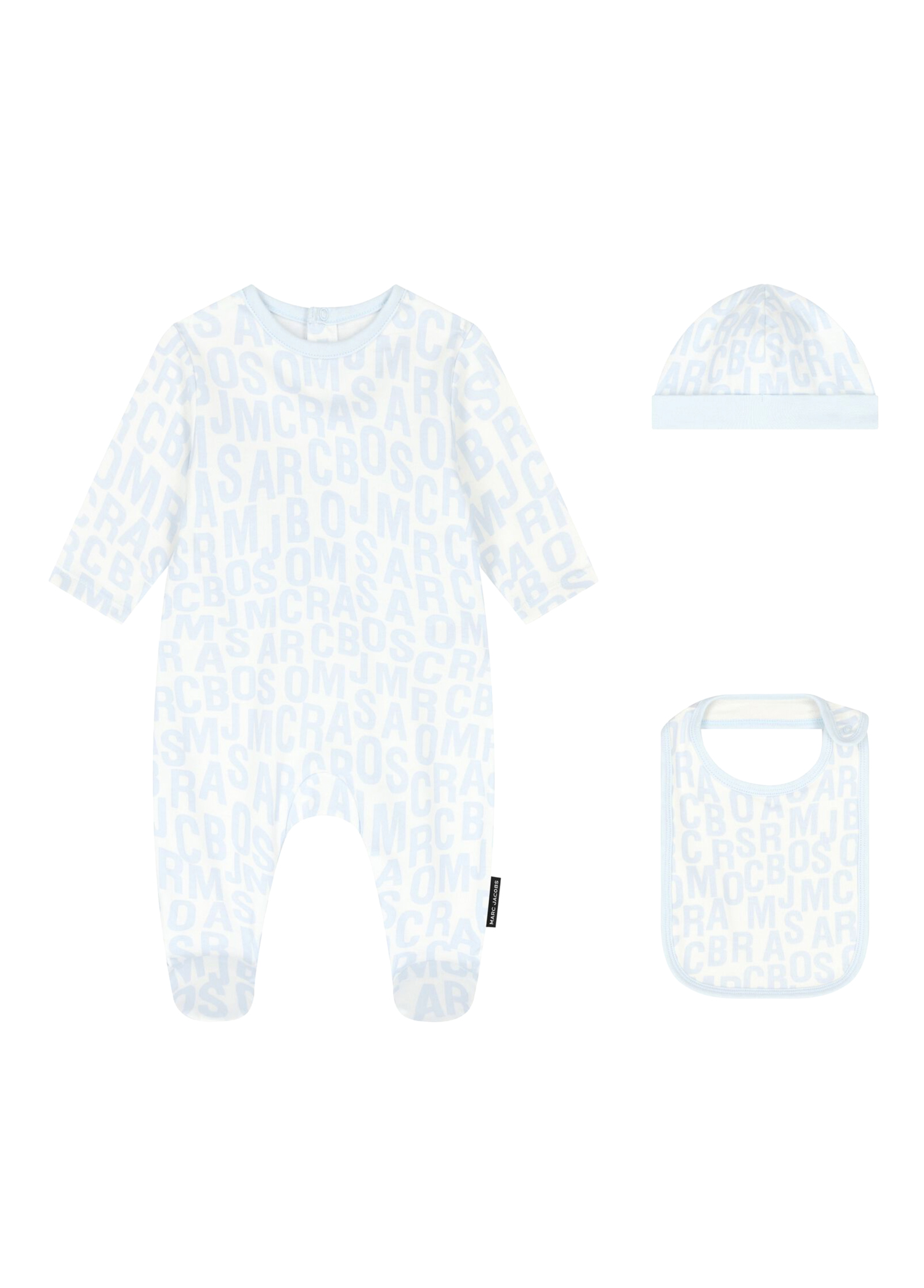 Açık Mavi Unisex Çocuk 3lü Tulum Set