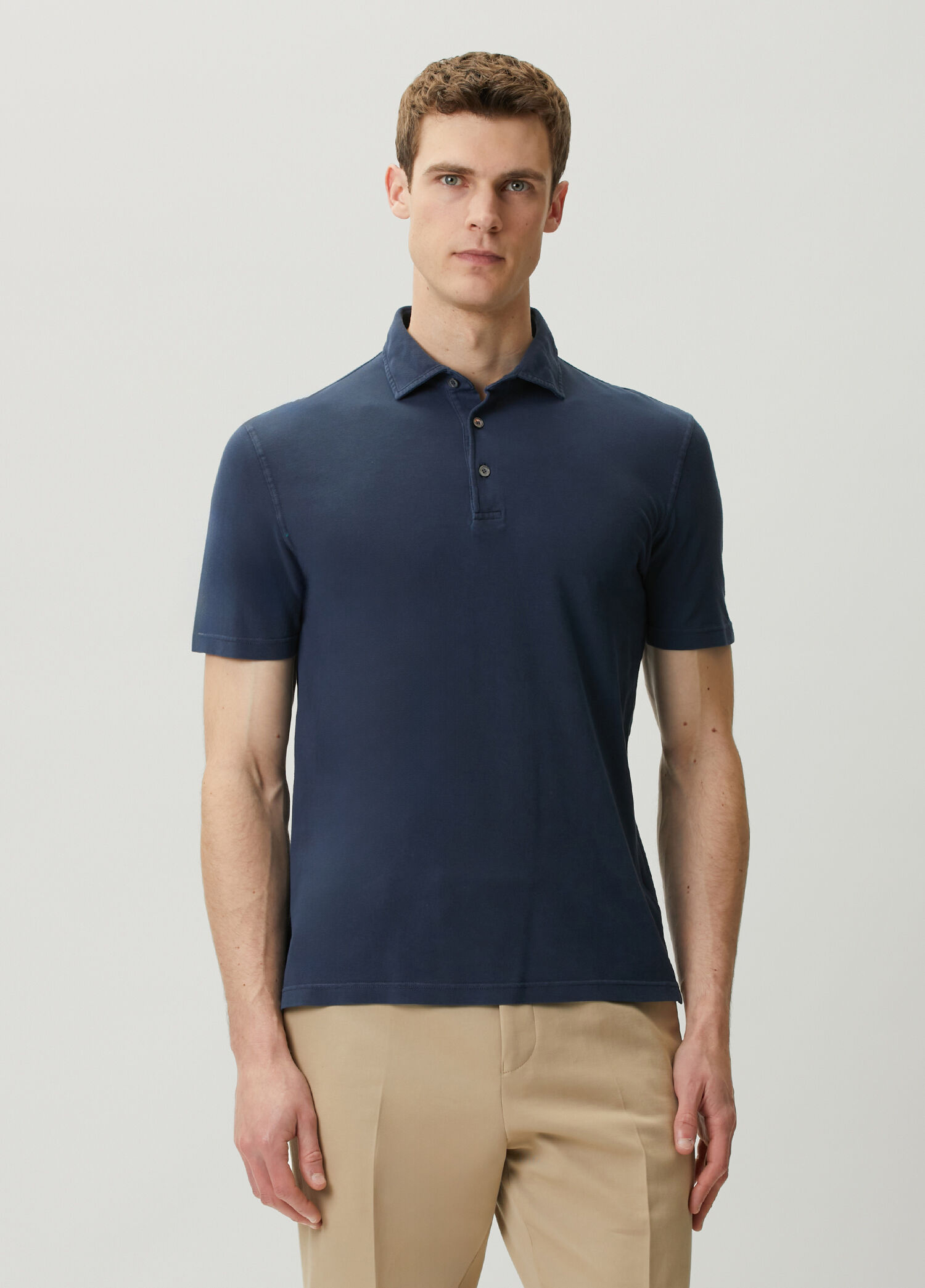 Lacivert Polo Yaka T-shirt